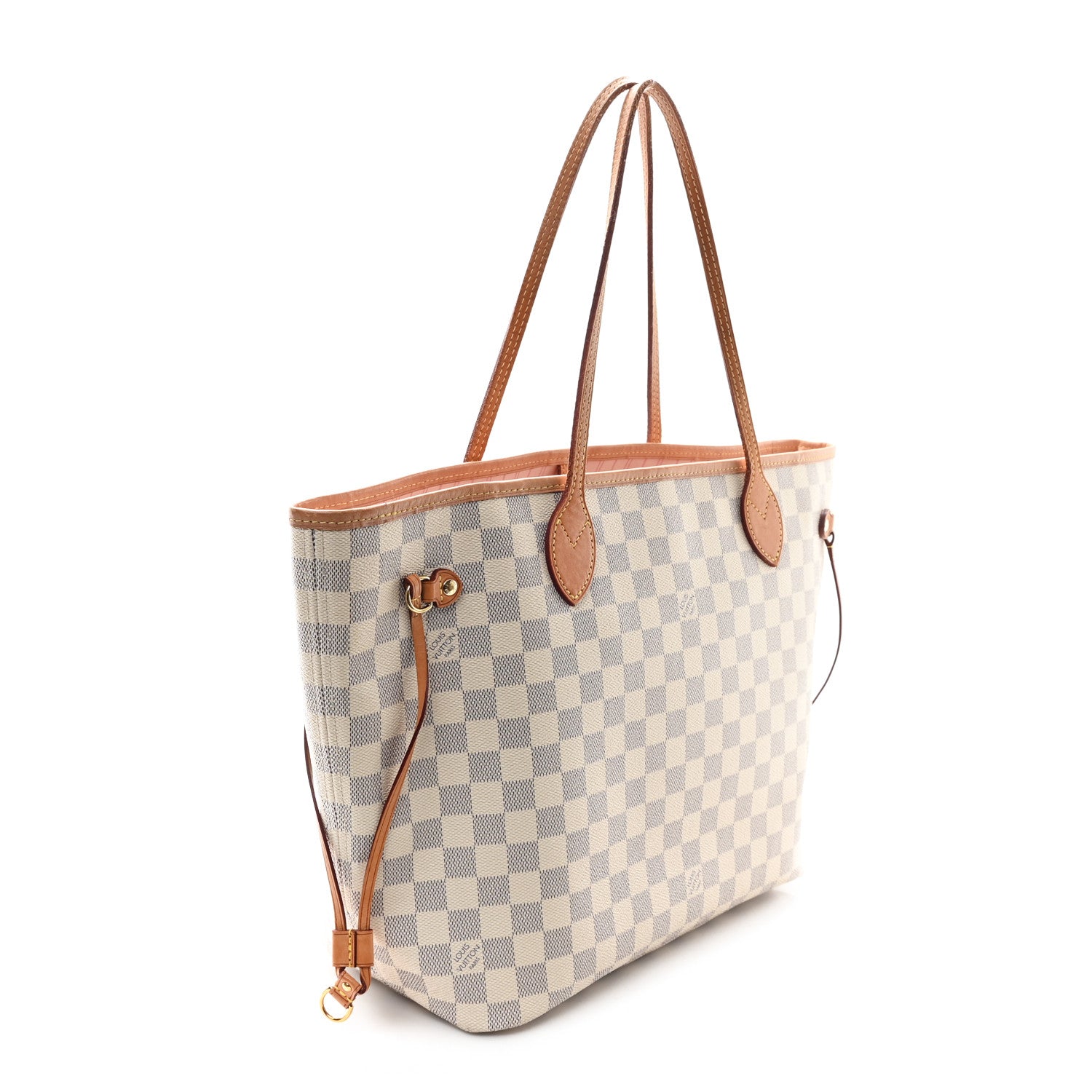 Damier Azur Neo Neverfull MM Rose Ballerine