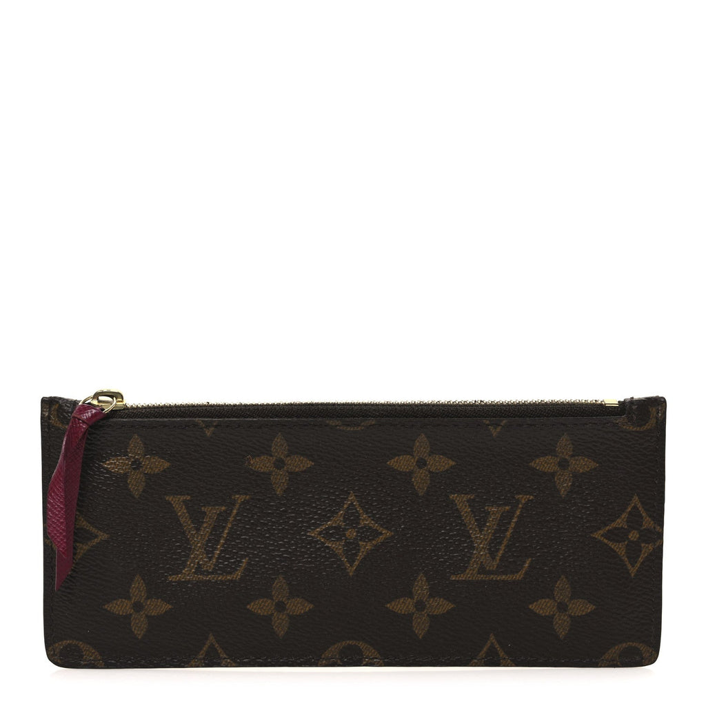 Monogram Josephine Wallet Zippered Insert Fuchsia