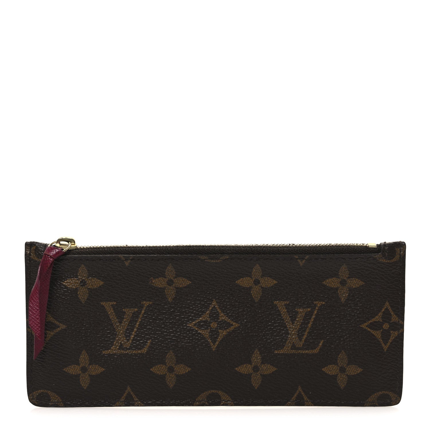 Monogram Josephine Wallet Zippered Insert Fuchsia