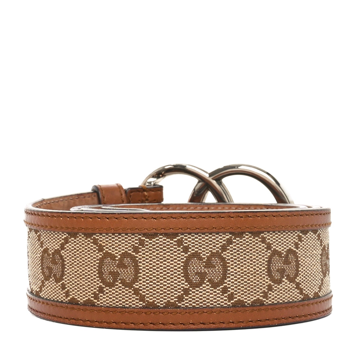 Monogram Double G Belt 90 36 Dark Brown