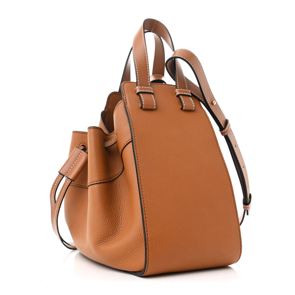 Calfskin Small Hammock Shoulder Bag Tan
