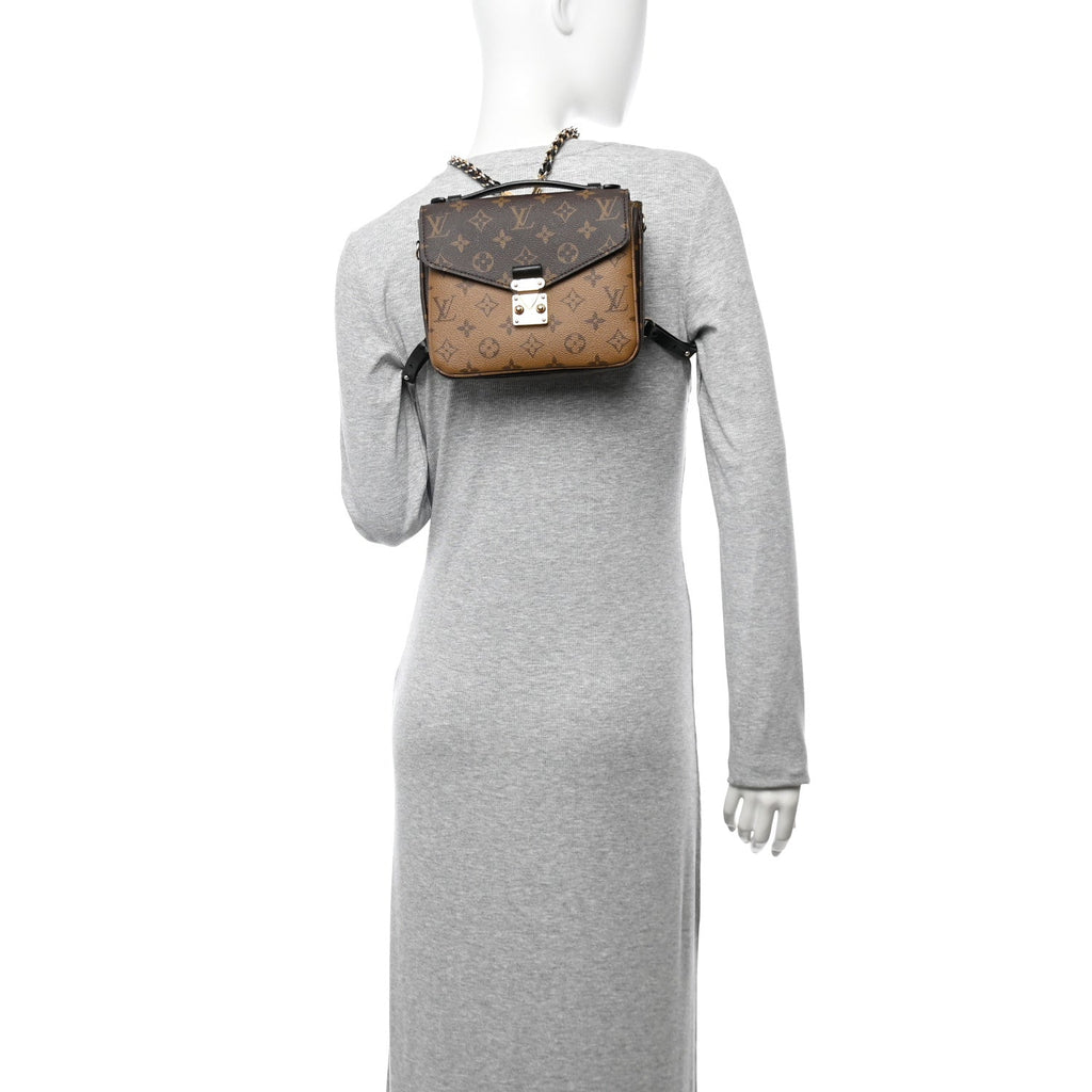 Reverse Monogram Pochette Metis Backpack
