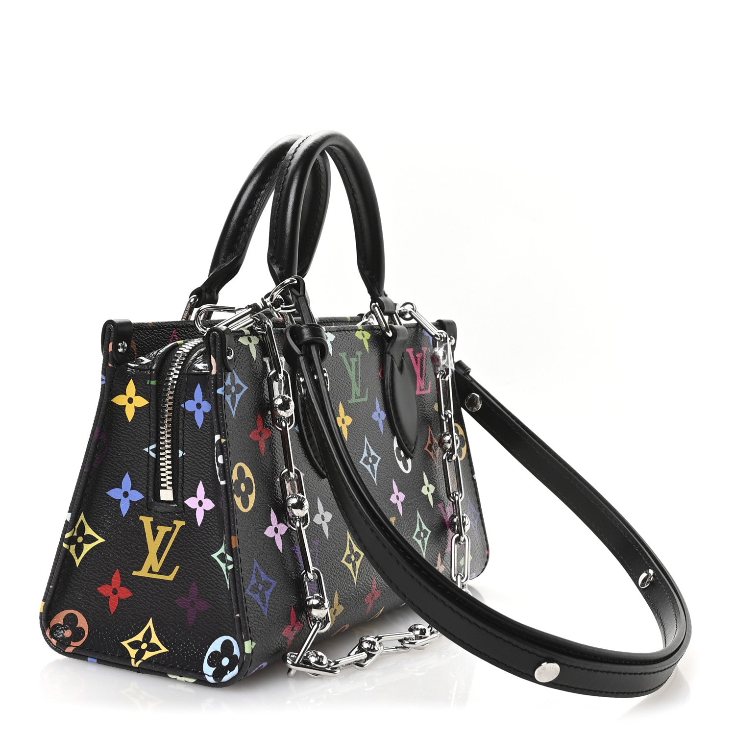 LV X TM Monogram Multicolor OnTheGo East West Black