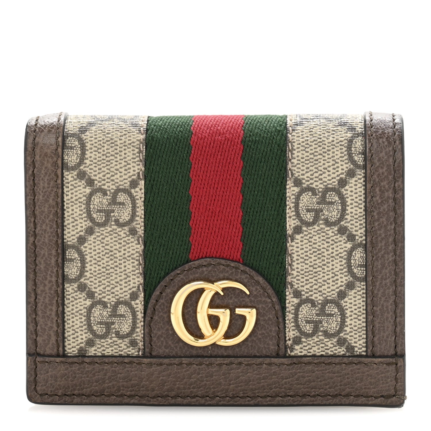 GG Supreme Monogram Web Ophidia  Case Beige New Acero