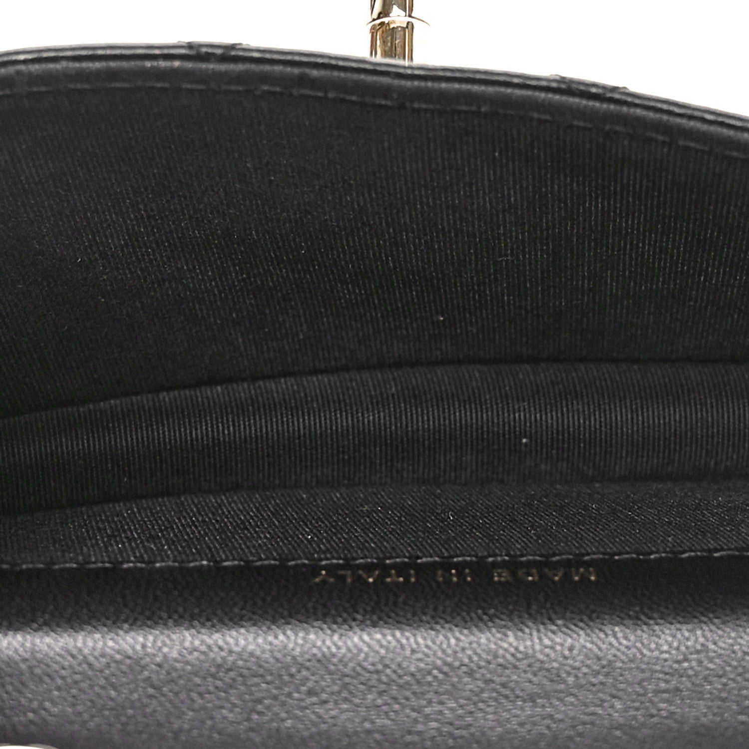 Lambskin Quilted Trendy CC  Holder On Chain Black