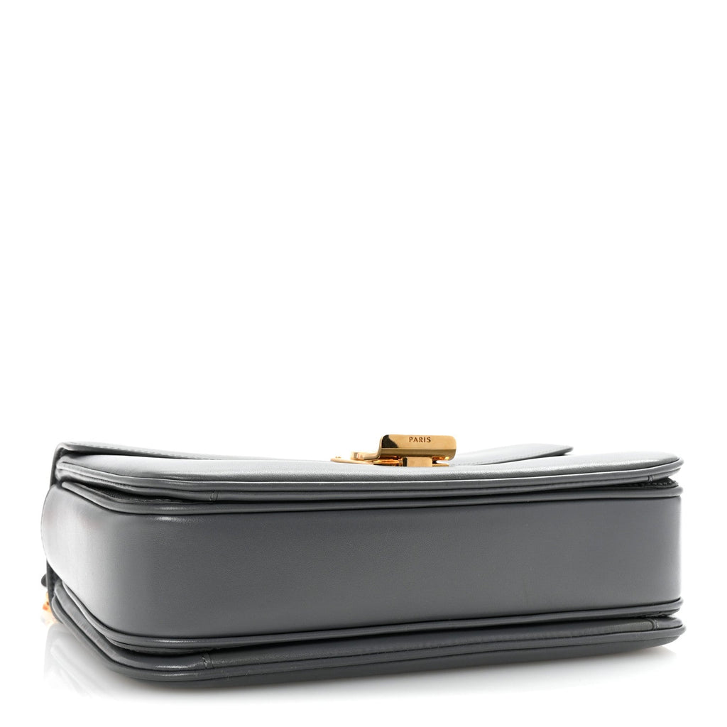 Shiny Calfskin Medium C Bag Grey