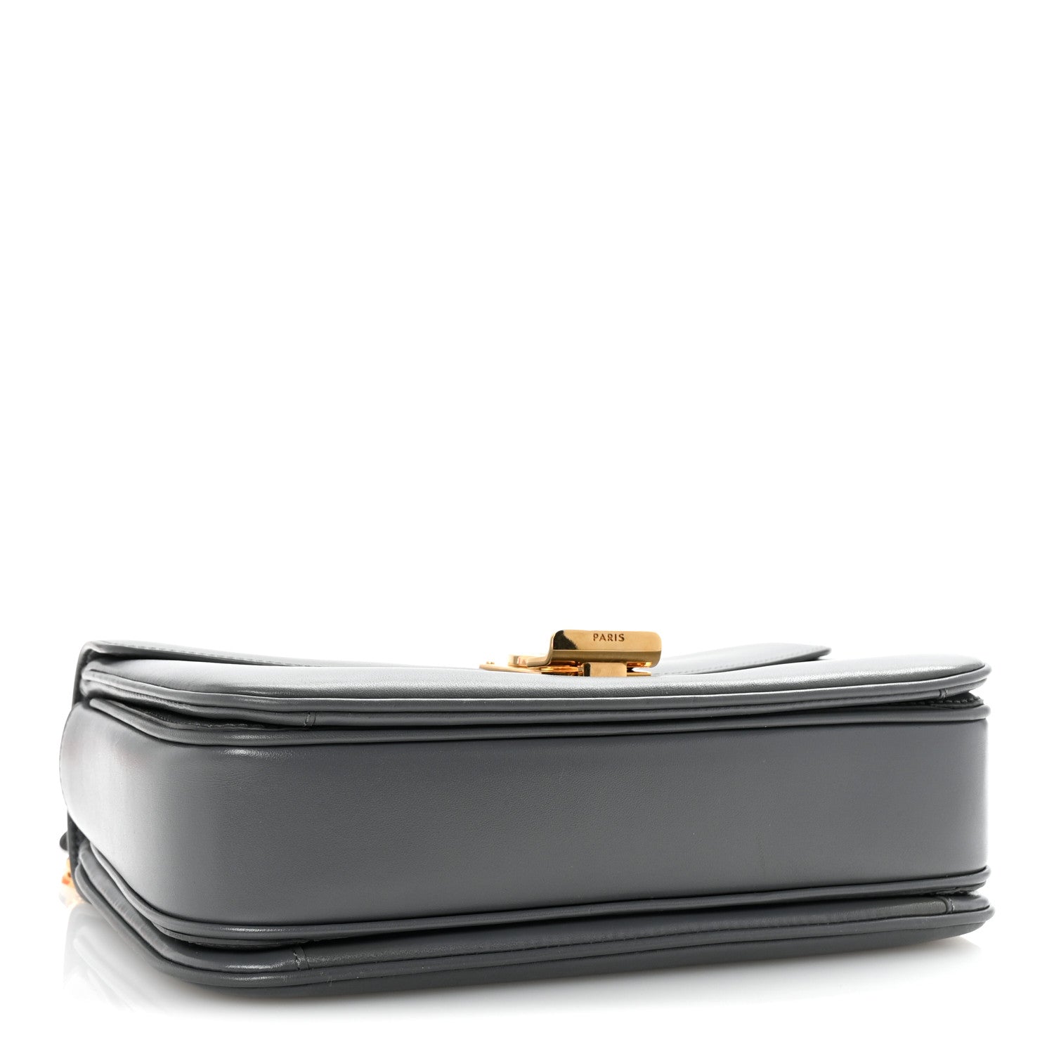 Shiny Calfskin Medium C Bag Grey