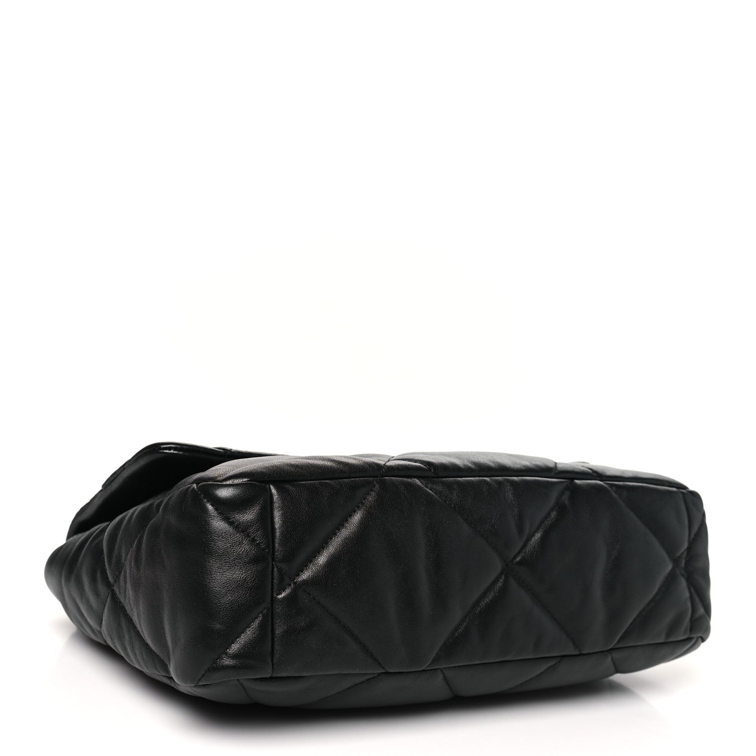 Lambskin Quilted Large Chanel 19 Flap Black