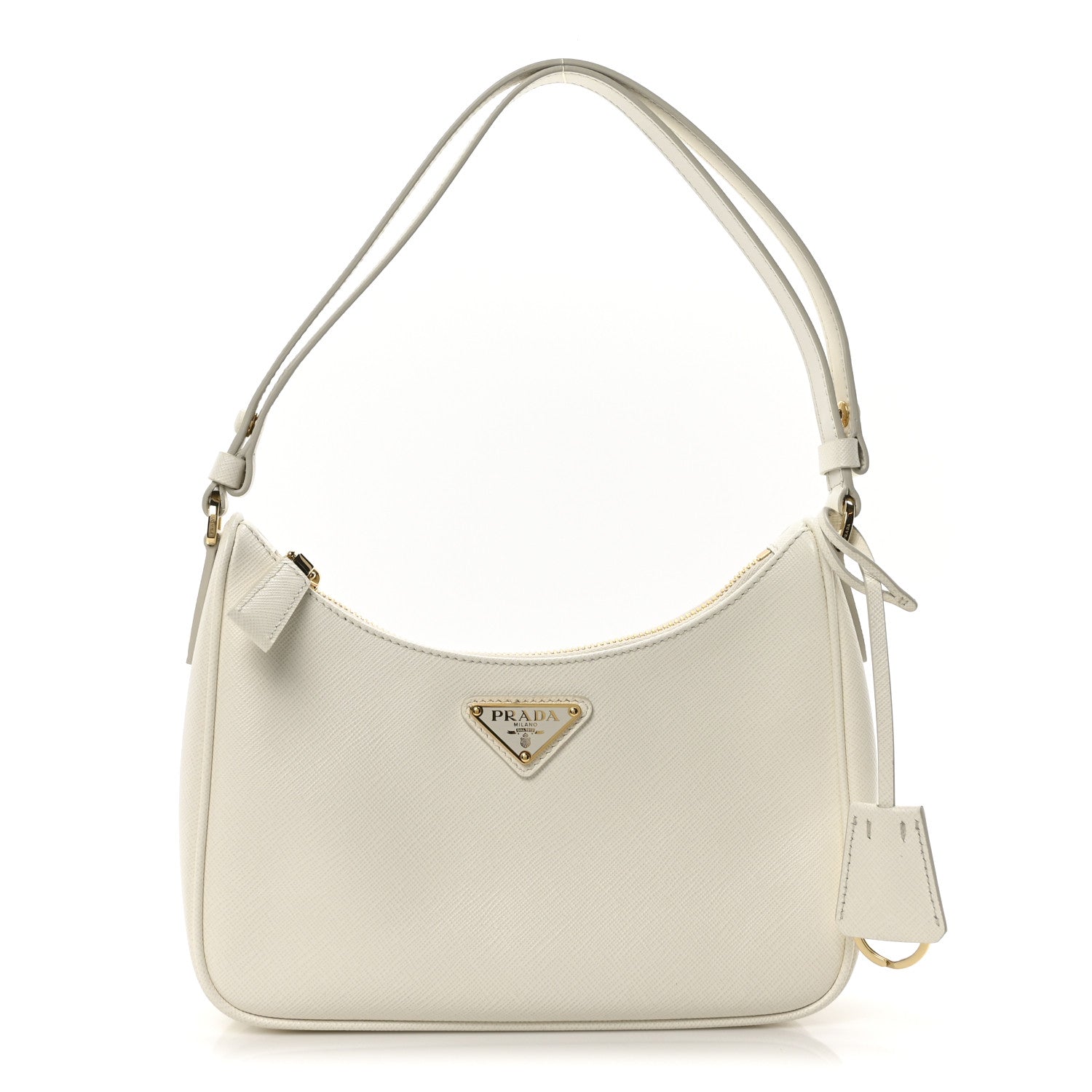 Saffiano Lux Mini Re-Edition Shoulder Bag White