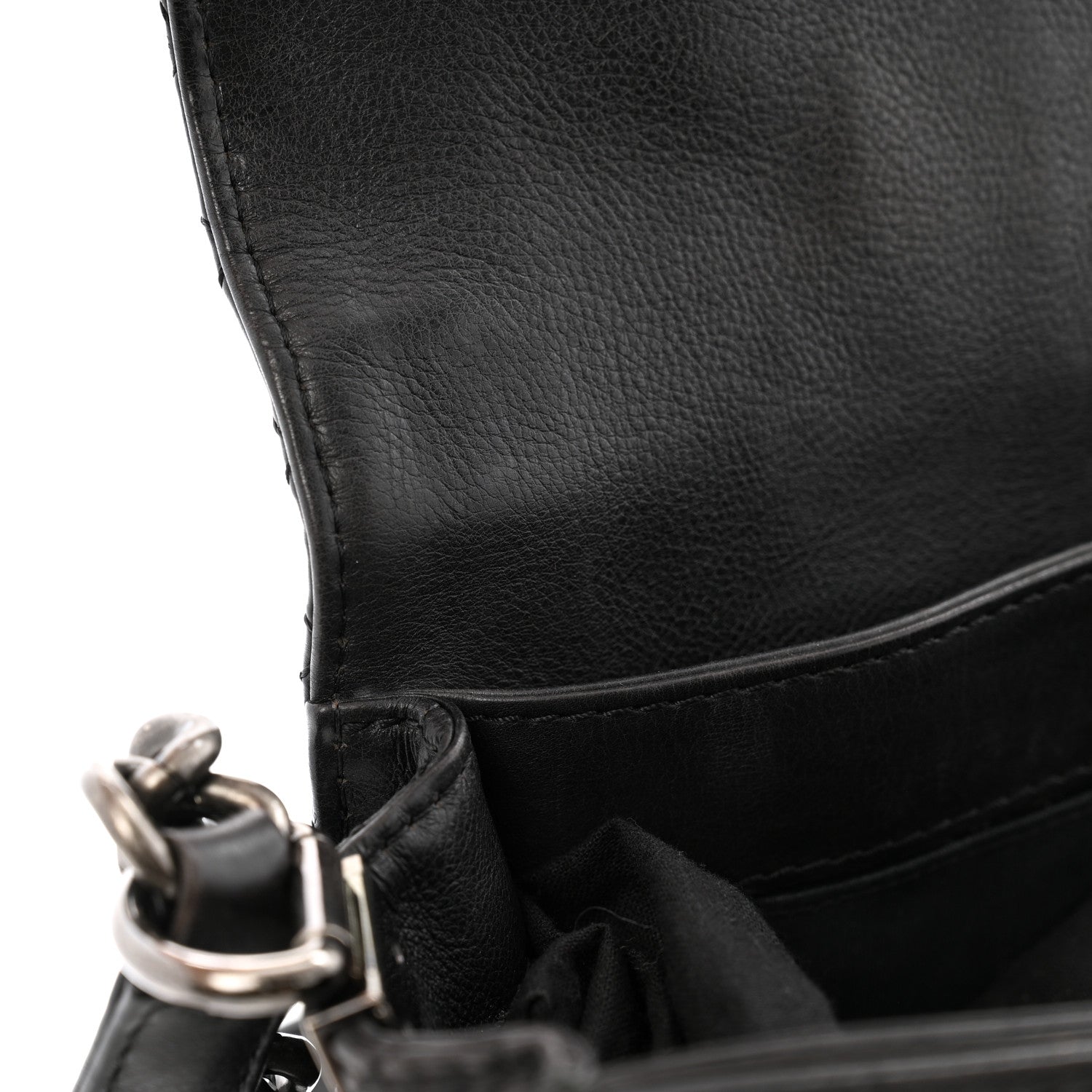 Calfskin Medium Boy Reverso Flap Black
