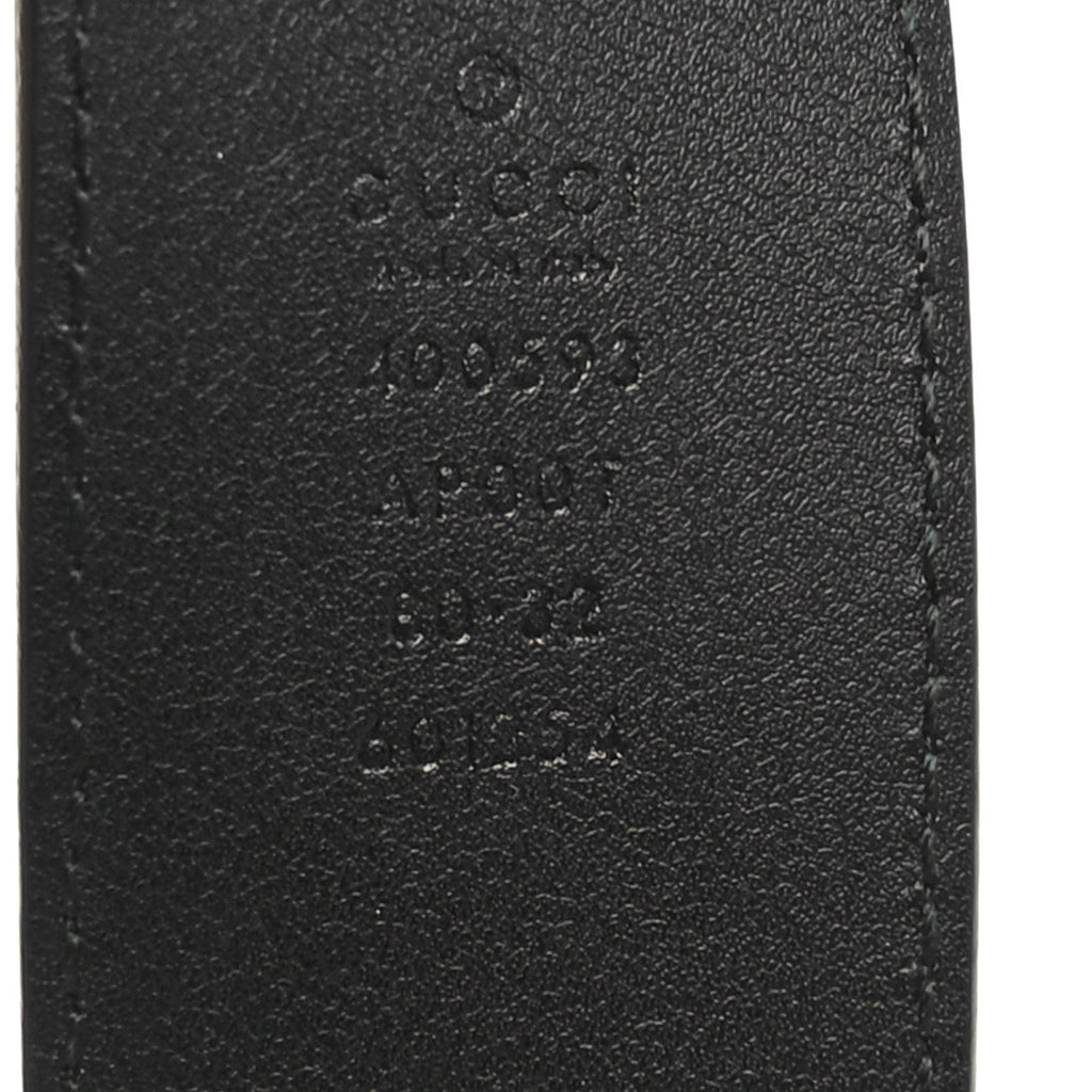 Calfskin Double G 30mm Belt 80 32 Black