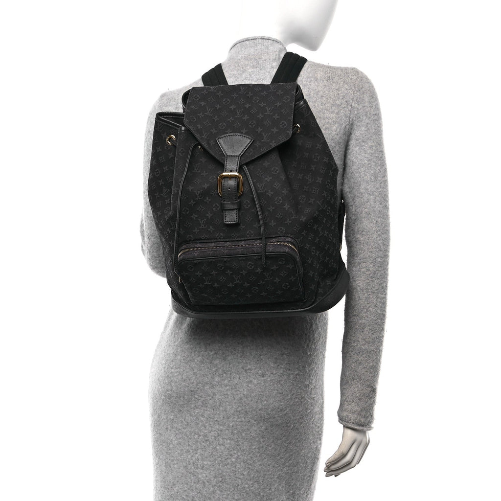 Mini Monogram Montsouris GM Backpack Blue