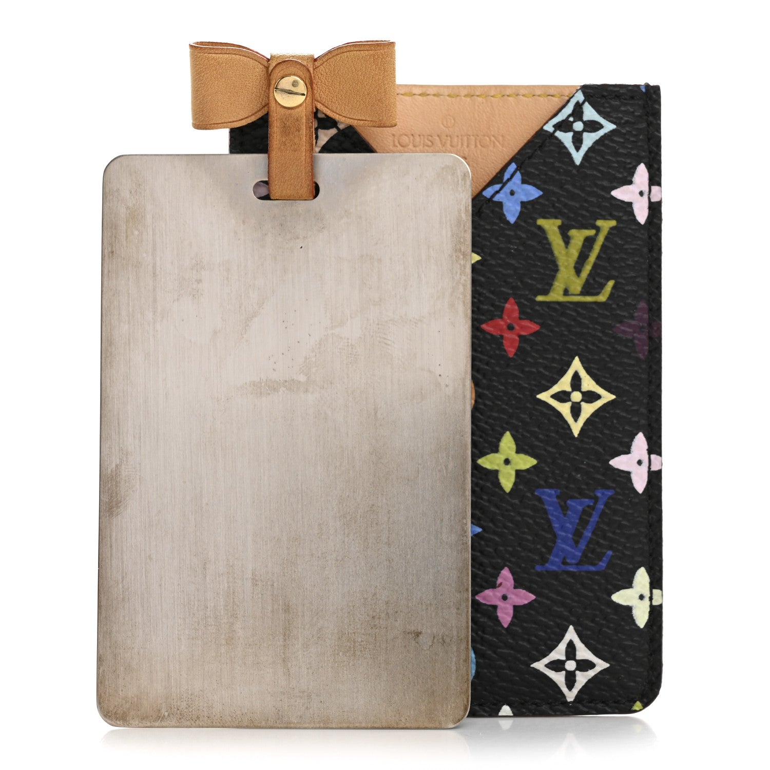 Monogram Multicolor Mirror and Case Pouch Black
