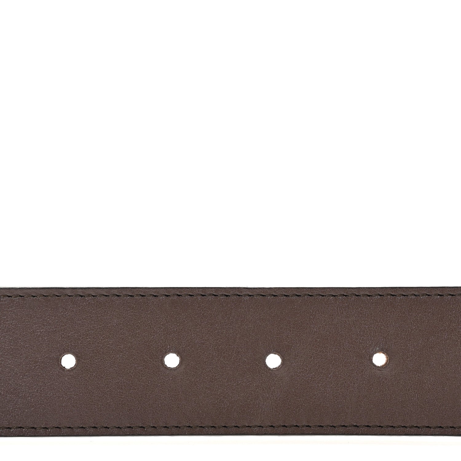 GG Supreme Monogram Plutone Calfskin Double G Reversible 30mm Belt 85 34 Beige Ebony New Acero