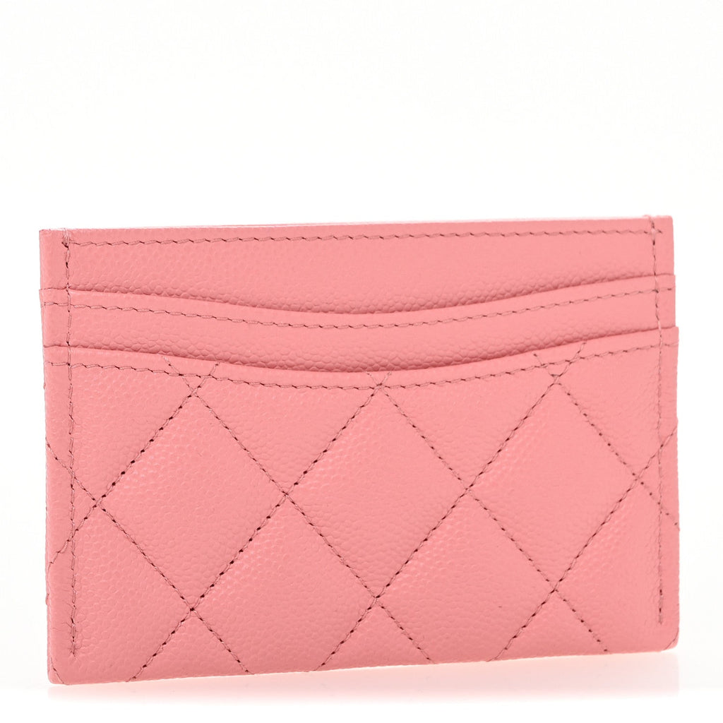 Caviar Quilted  Holder Pink