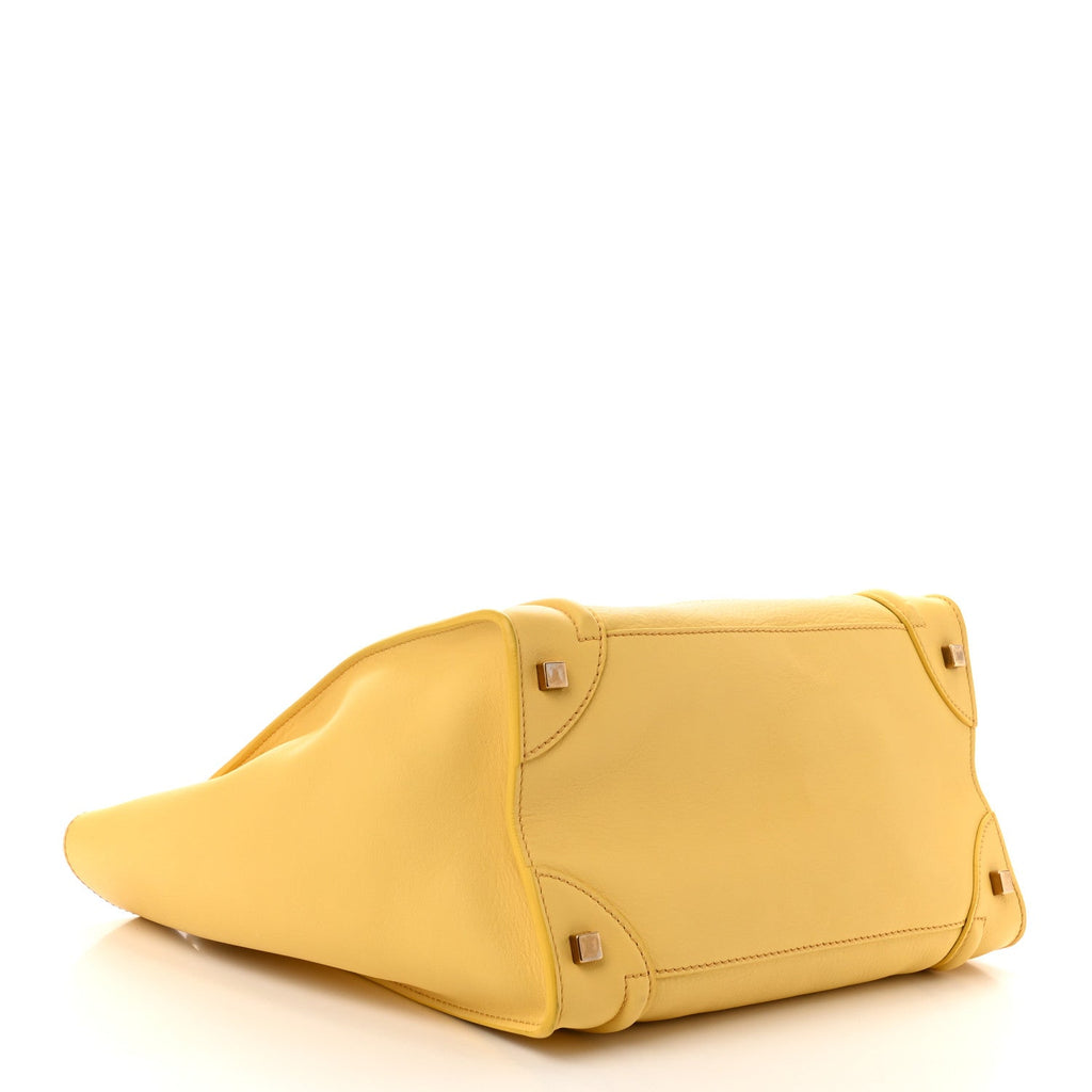 Smooth Calfskin Mini Luggage Citron