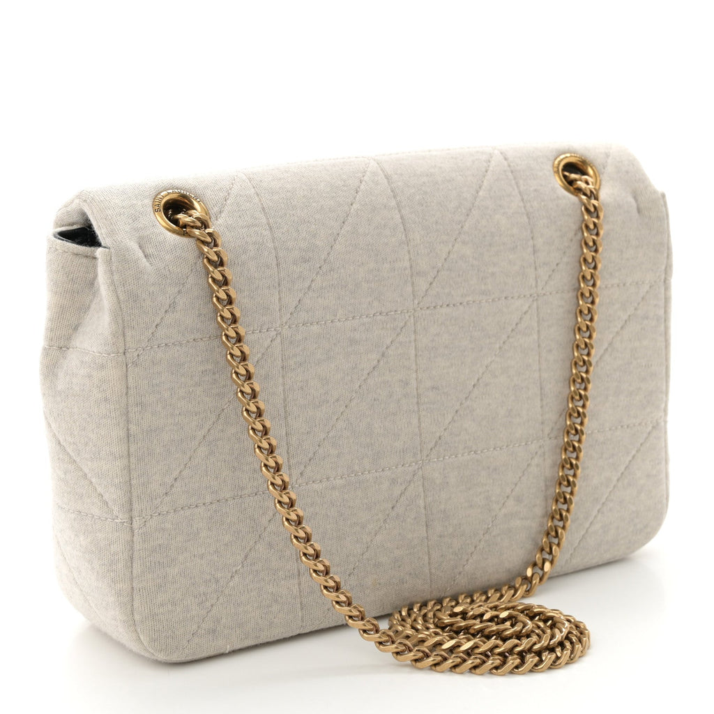 Jersey Wool Patchwork Monogram Medium Jamie Off White
