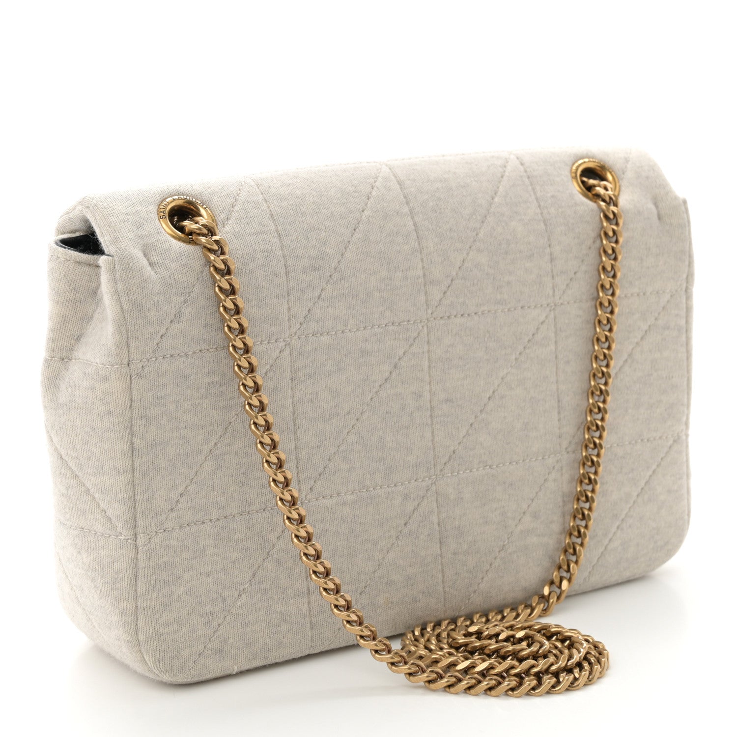 Jersey Wool Patchwork Monogram Medium Jamie Off White