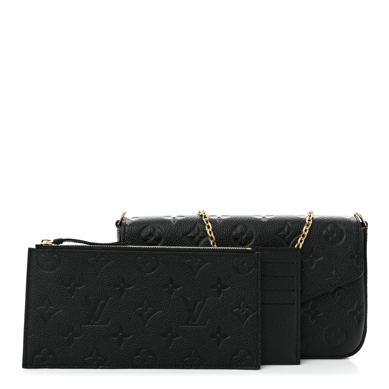Empreinte Pochette Felicie Chain Wallet Black