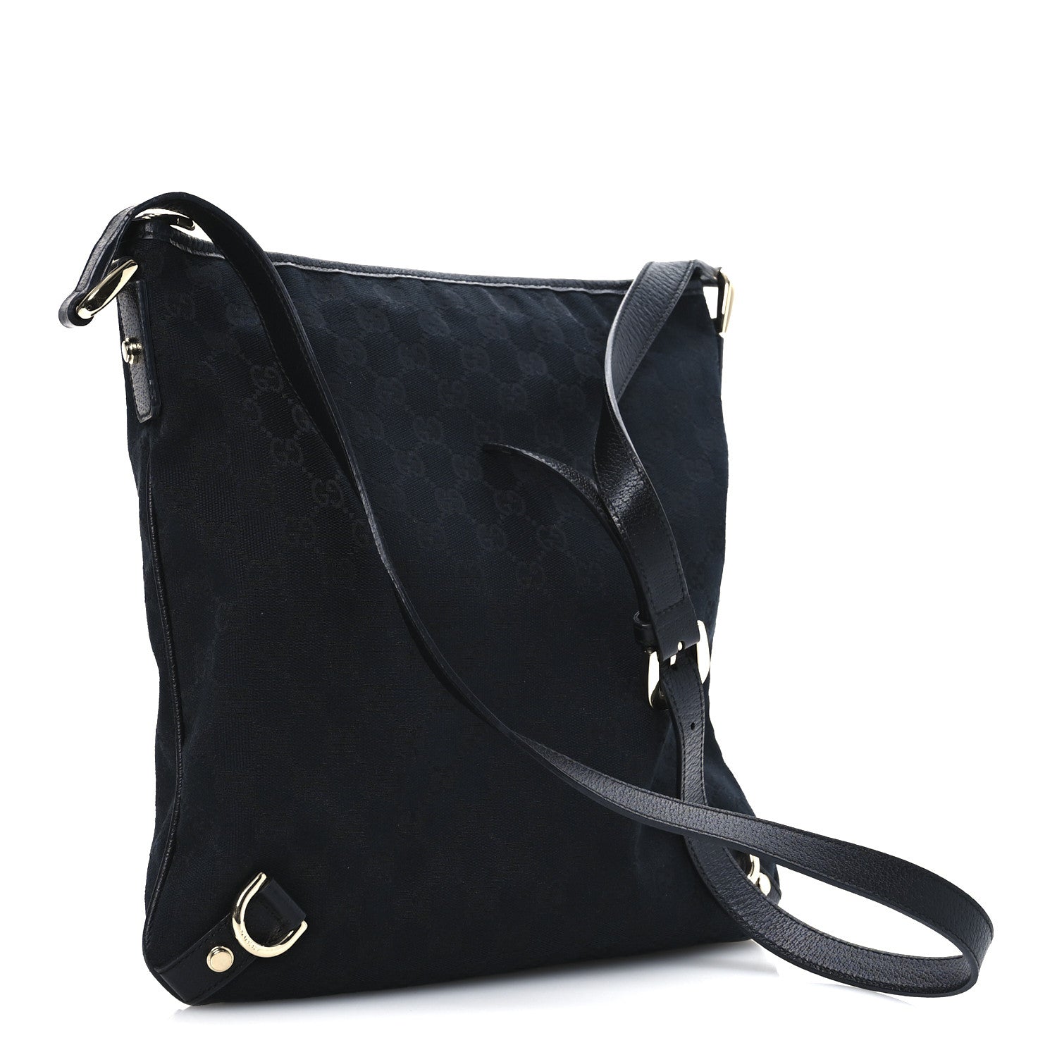 Monogram Abbey Messenger Bag Black