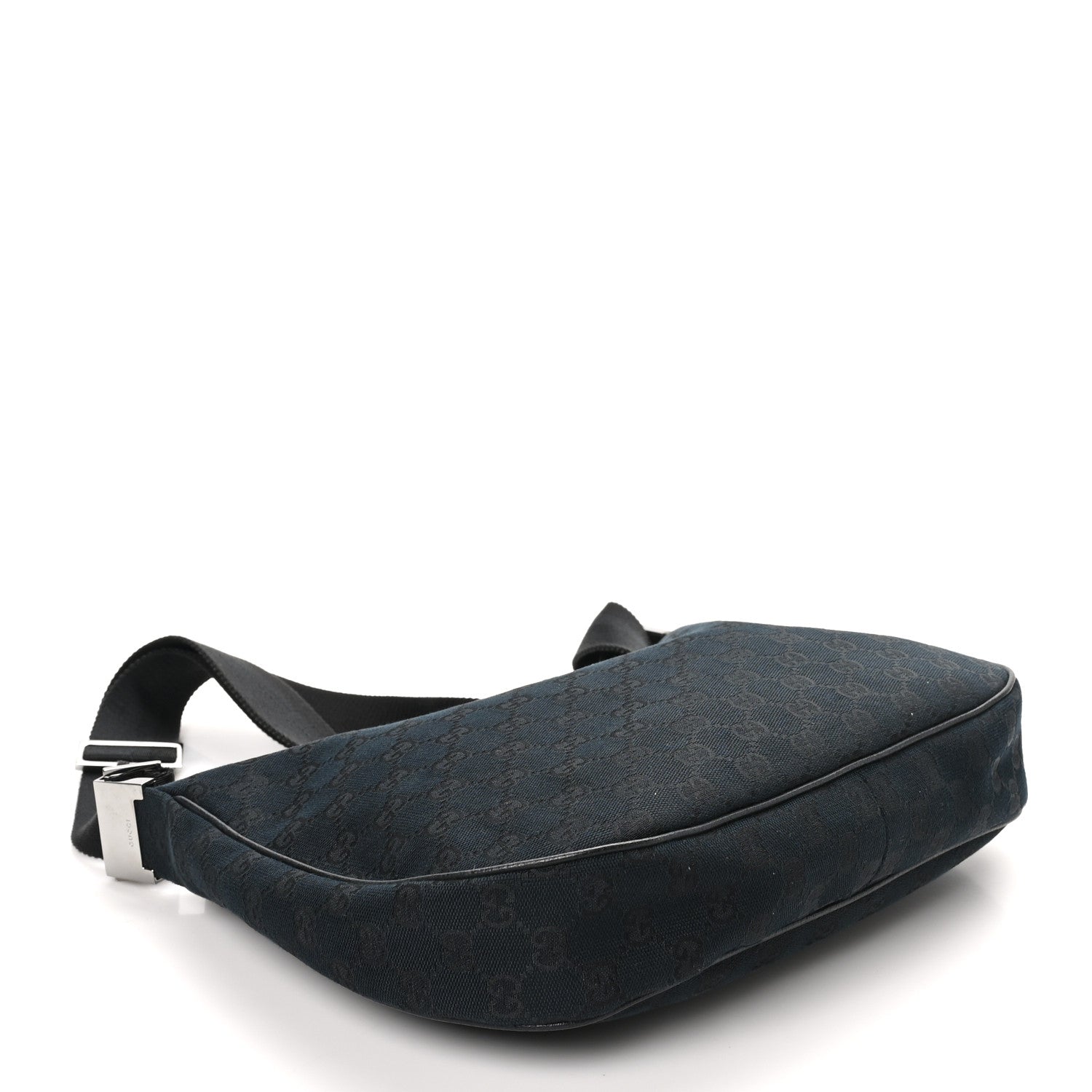 Monogram Medium Half Moon Hobo Black