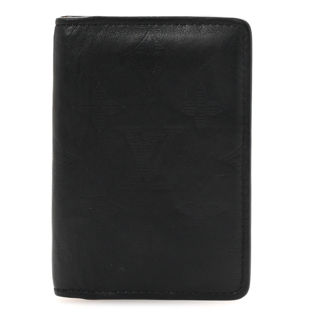Calfskin Monogram Shadow Pocket Organizer Black