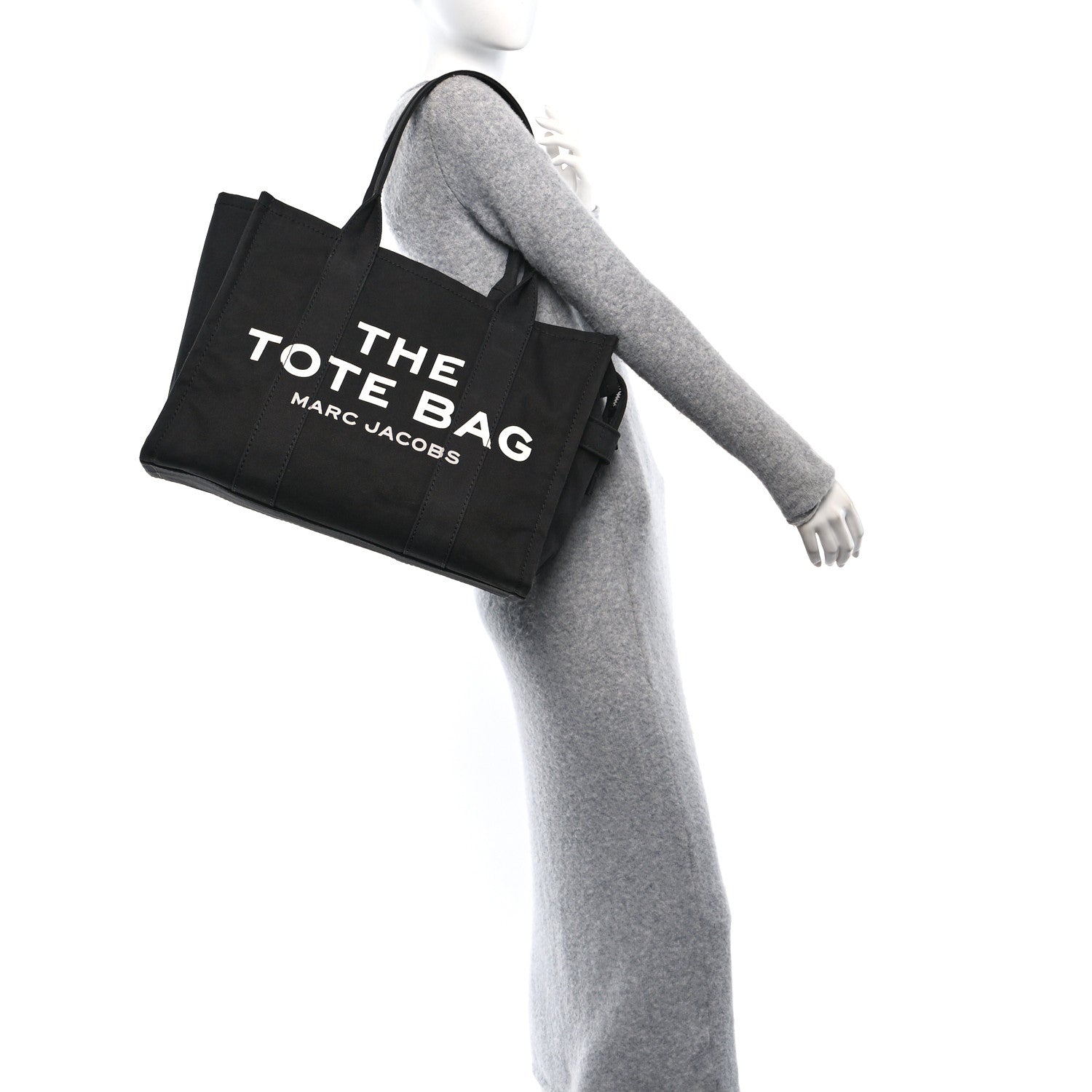 Cotton Canvas Large The Tote Bag Black