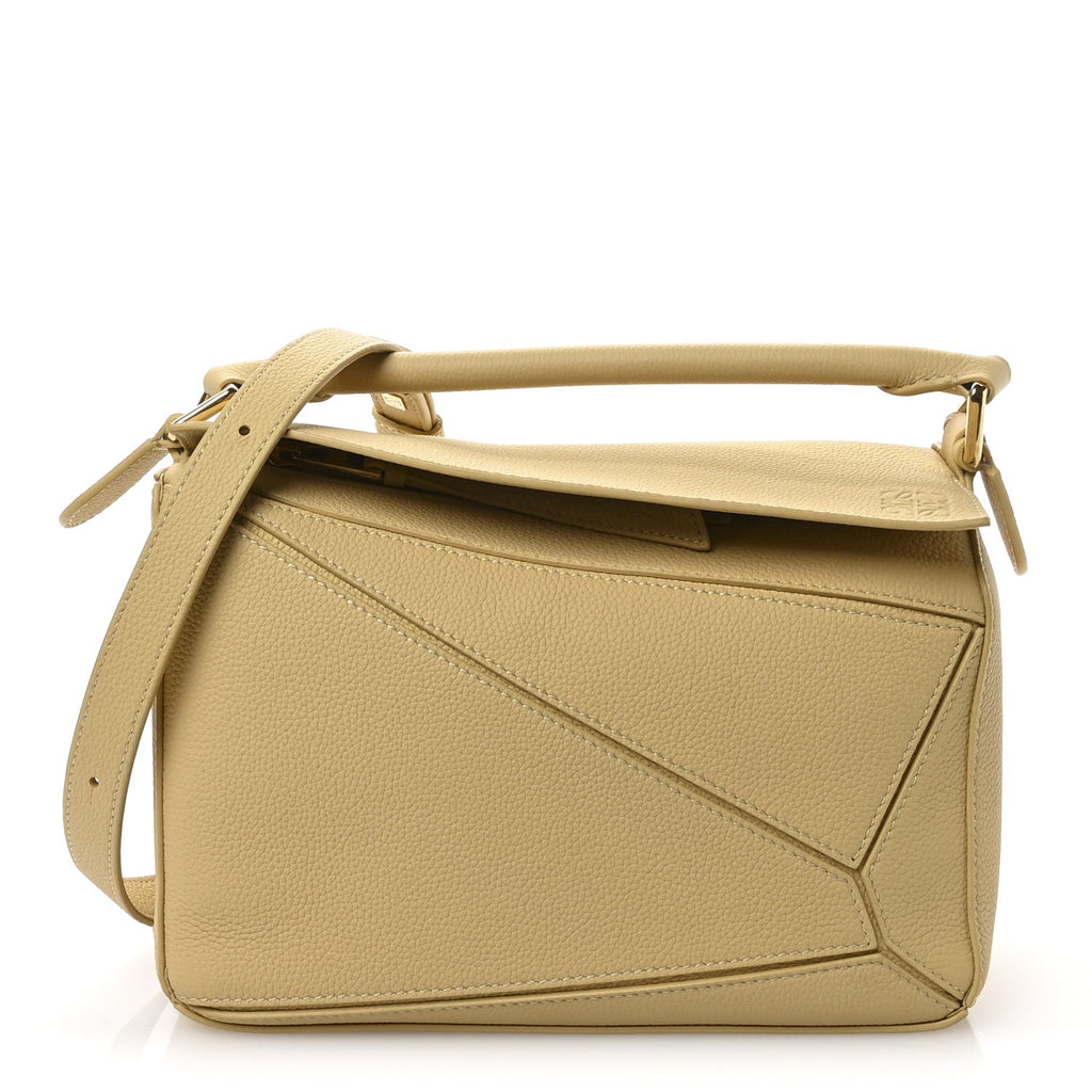 Calfskin Small Puzzle Bag Dark Butter