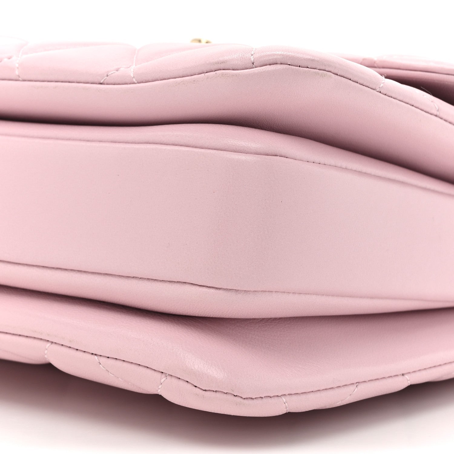 Lambskin Quilted Small Trendy CC Flap Dual Handle Bag Light Pink