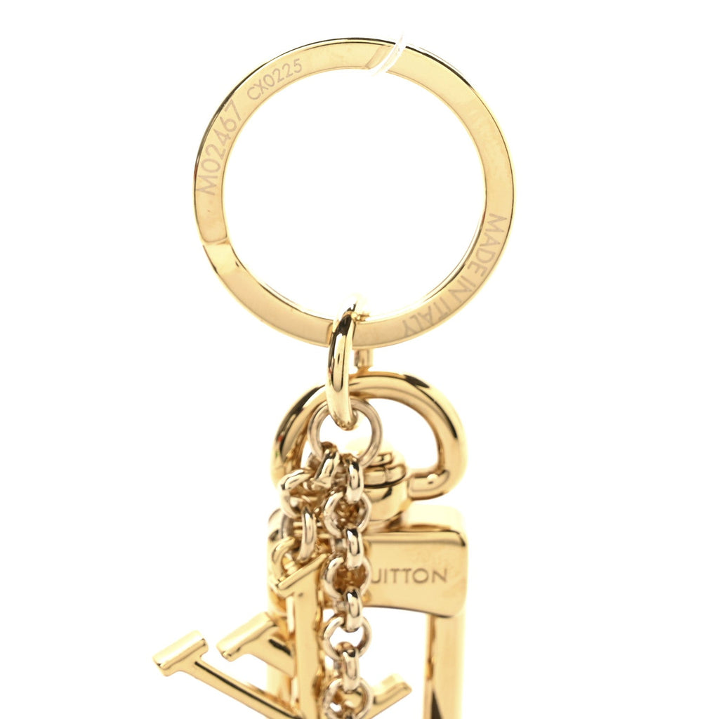 LV x TM Cowhide Monogram Superflat Panda Key Ring Bag Charm Multicolor