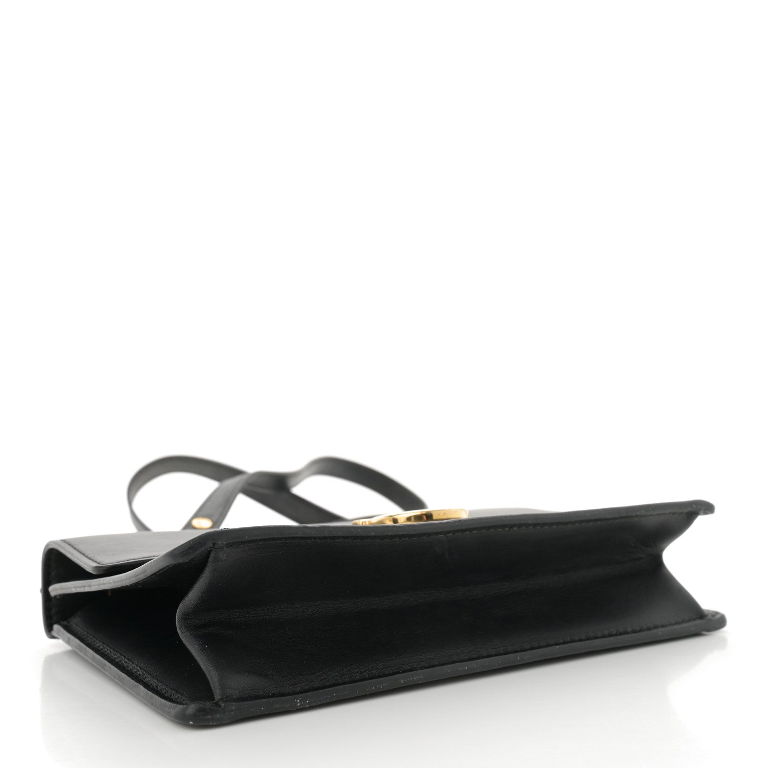 Smooth Calfskin Mini Aileen Gancio Lock Crossbody Black