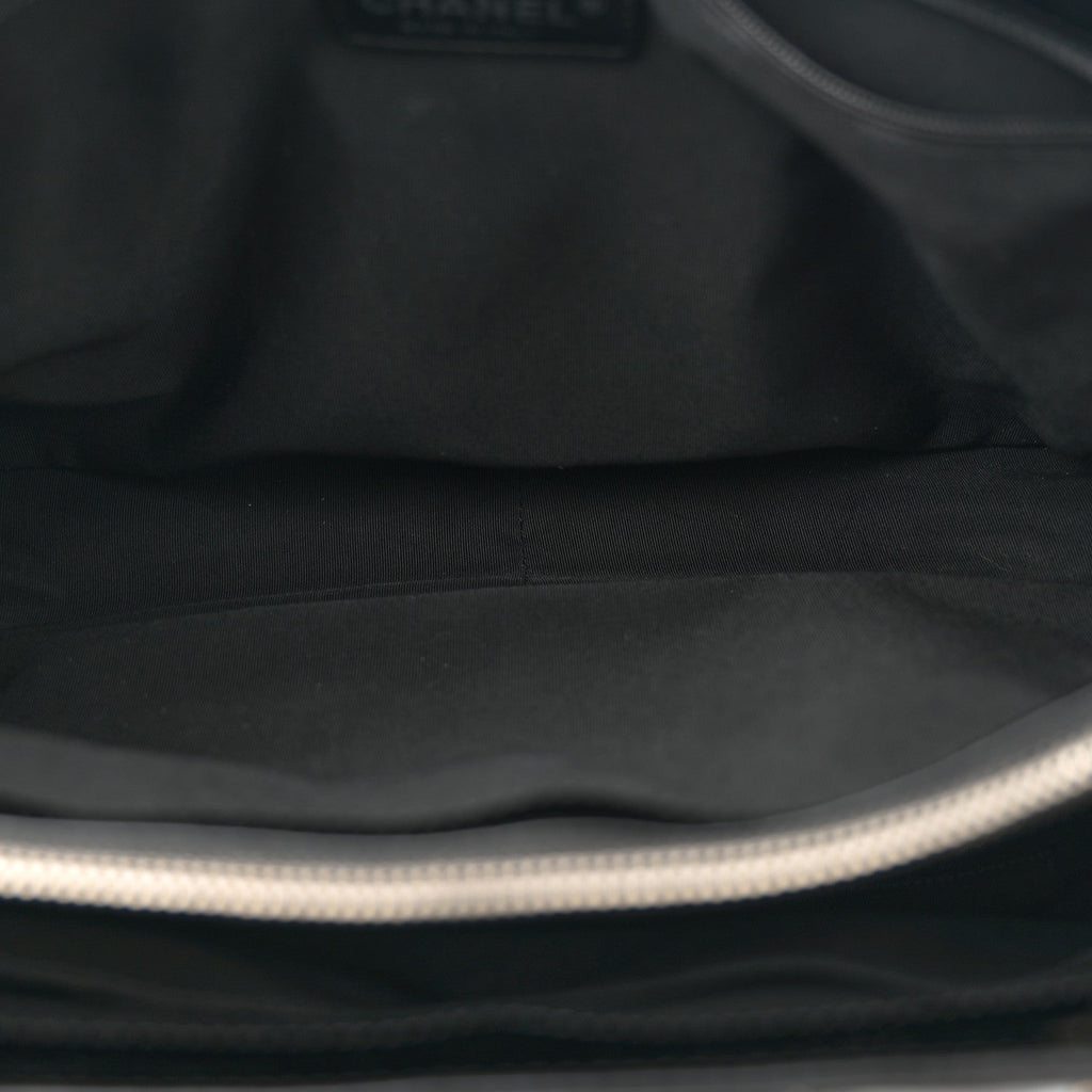 Patent Quilted Grand Shopping Tote GST Black