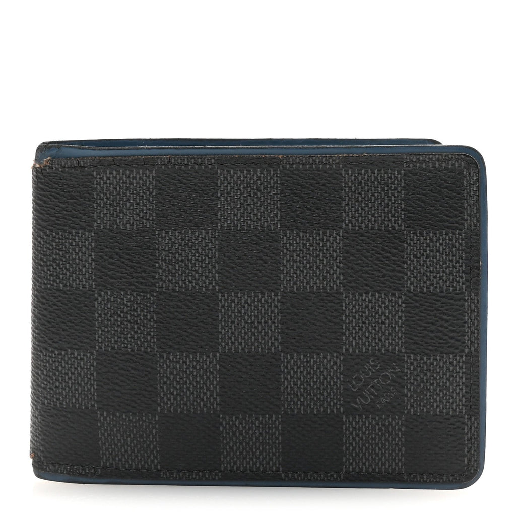 Damier Graphite Multiple Wallet Blue