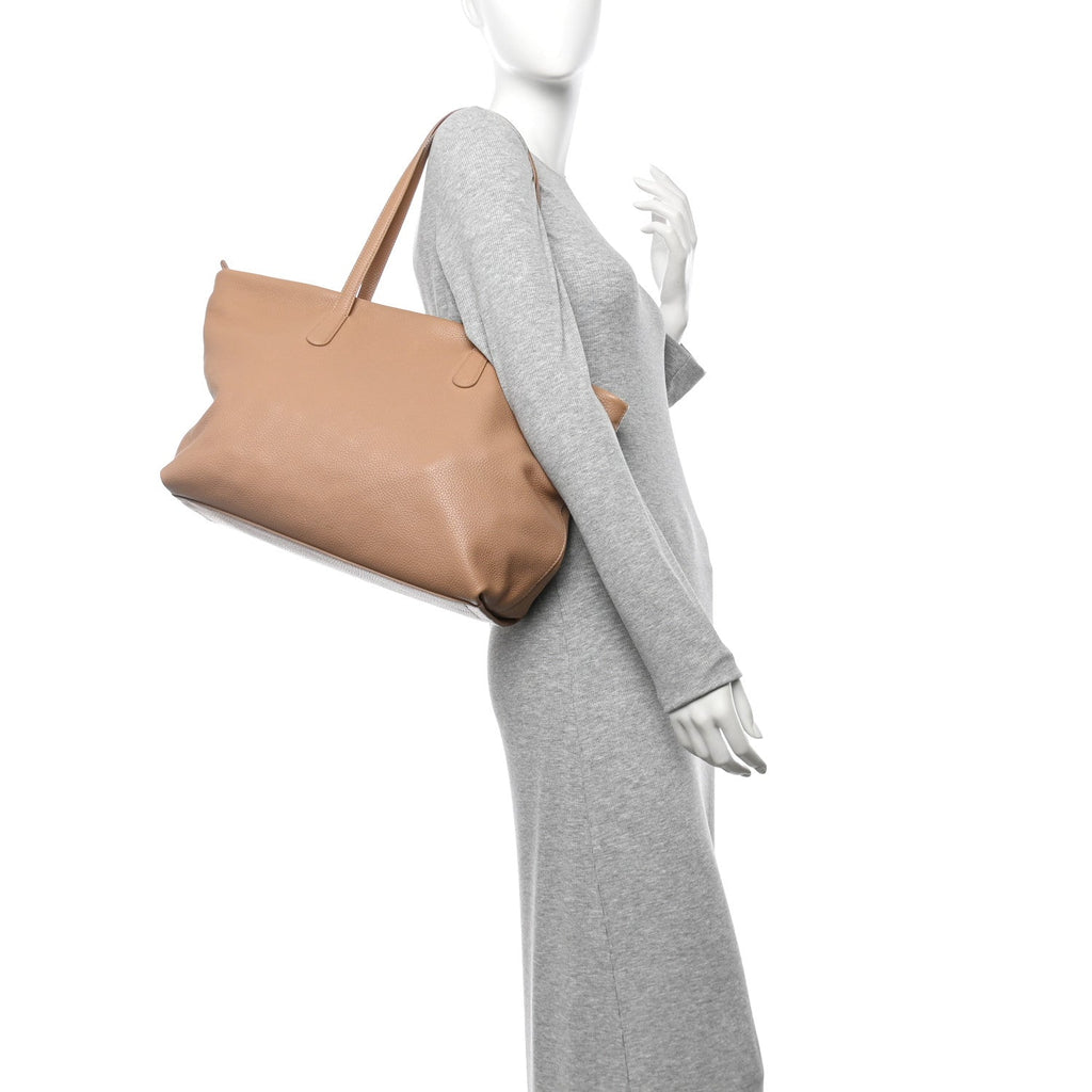 Pebbled Calfskin Everyday Zip Tote Nocci