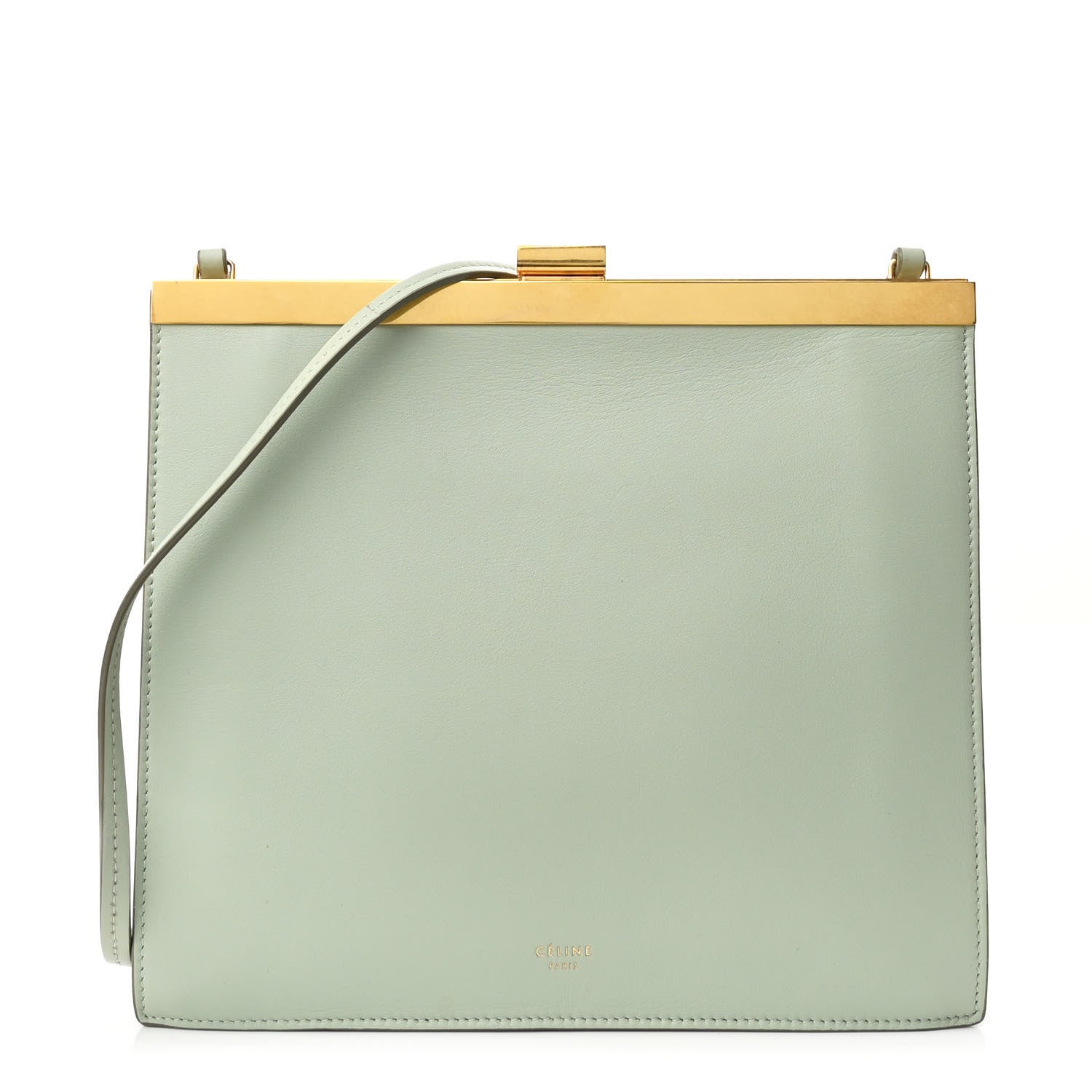 Smooth Calfskin Mini Clasp Bag Jade