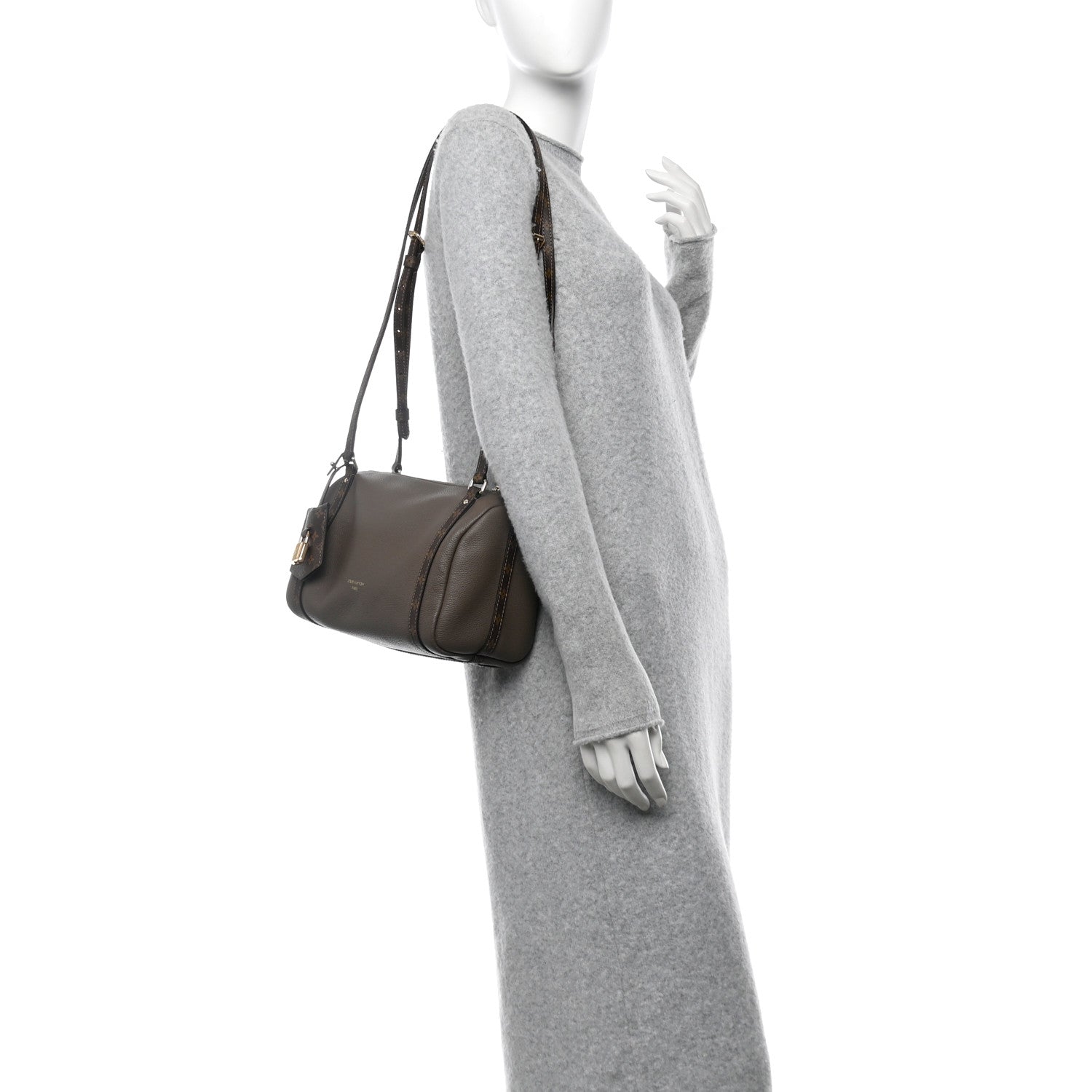 Calfskin Monogram Express PM Smoke Gray