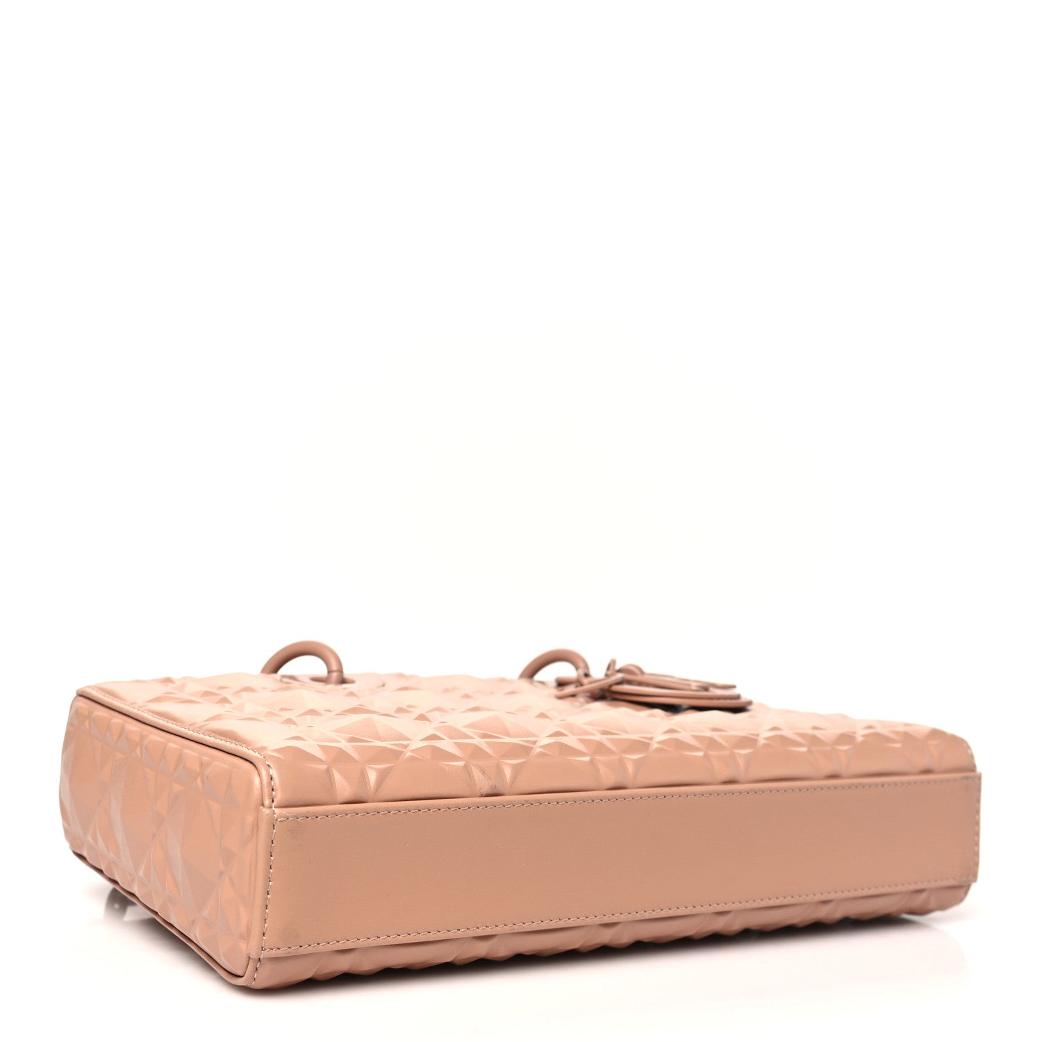 Calfskin Cannage Diamond Medium Lady D-Joy Rose Des Vents