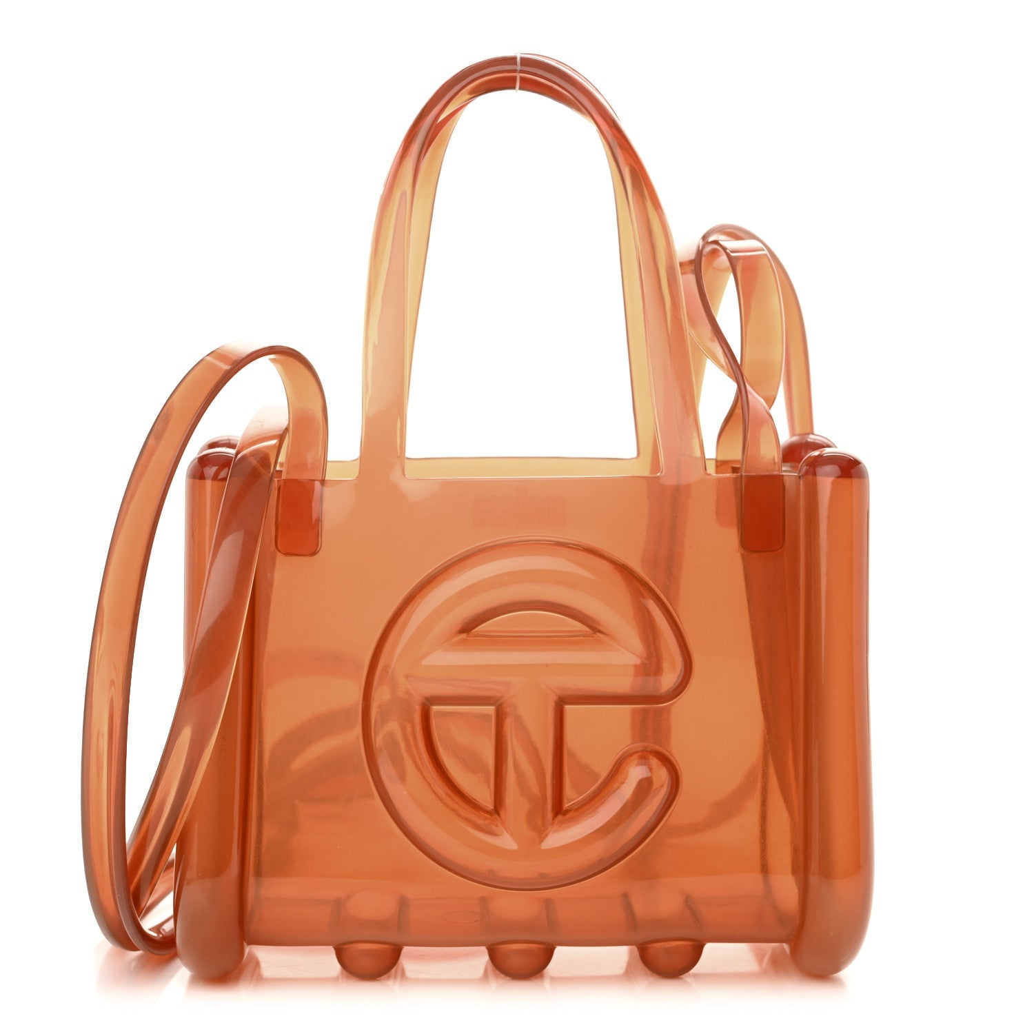 x MELISSA Jelly Small Shopping Bag Clear Brown