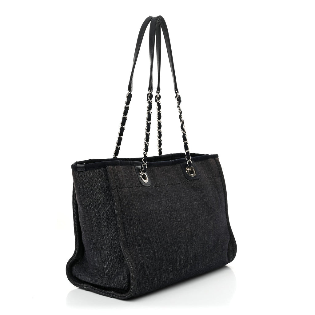 Denim Small Deauville Tote Dark Blue