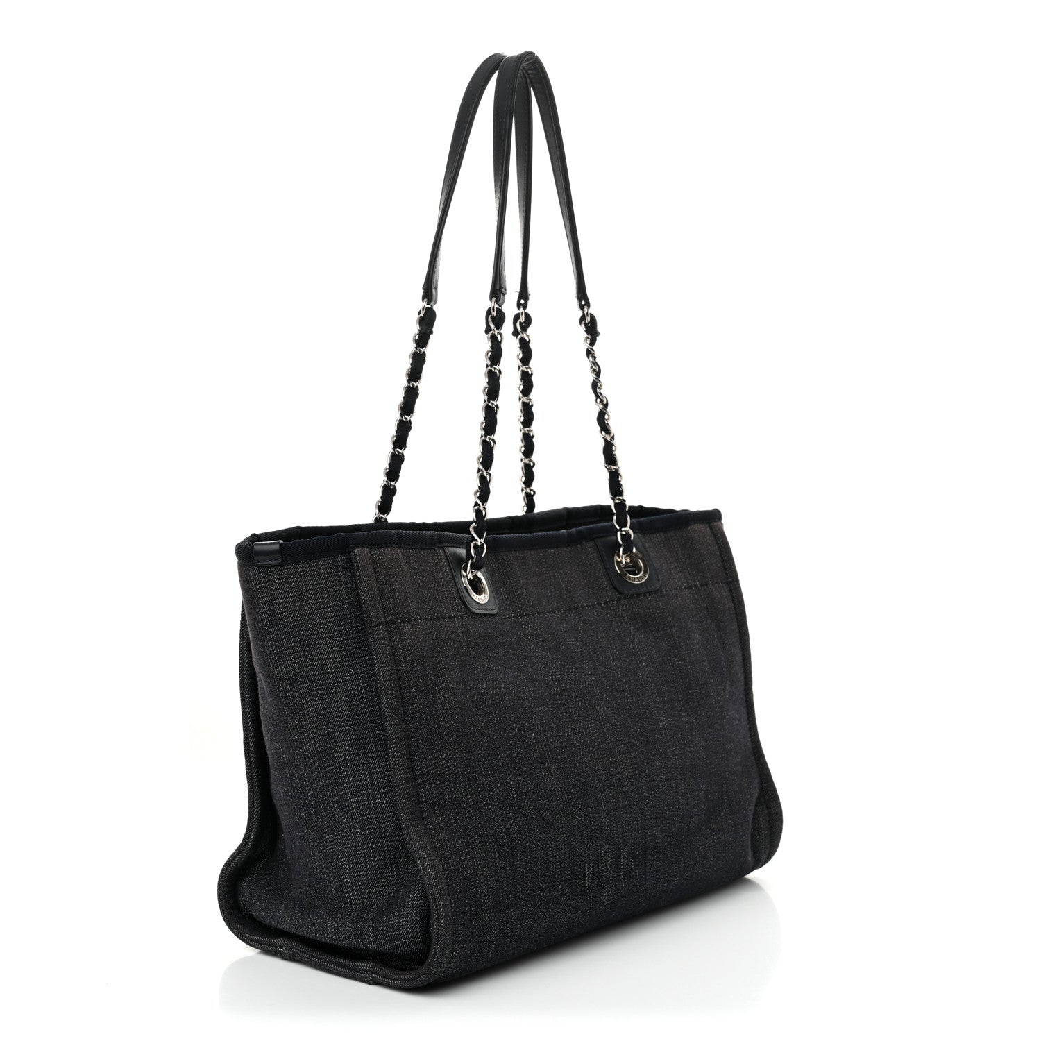 Denim Small Deauville Tote Dark Blue