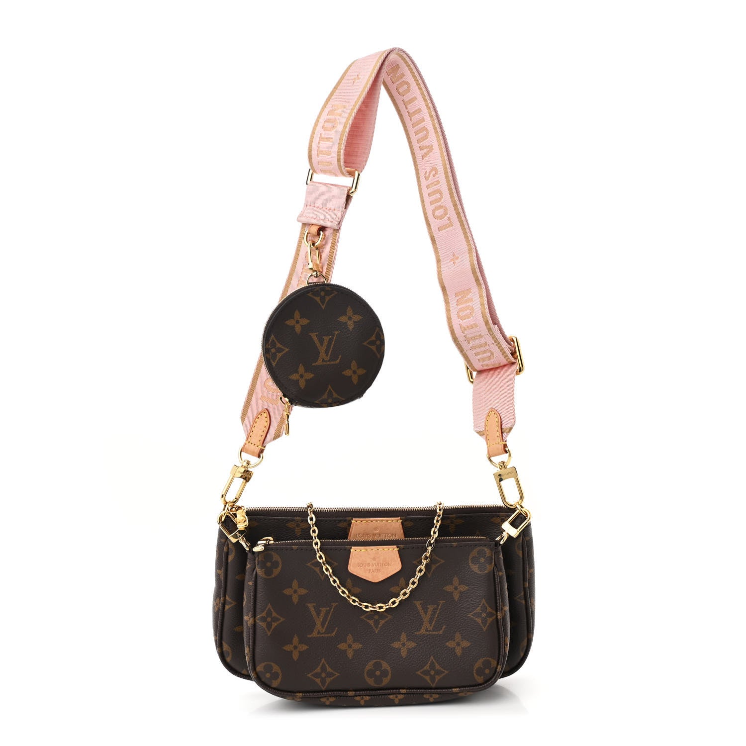 Monogram Multi Pochette Accessories Rose Clair