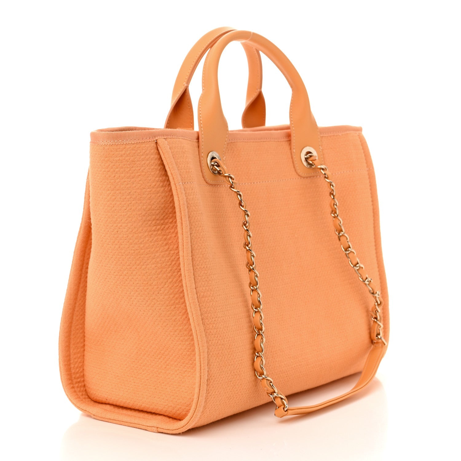 Canvas Small Deauville Tote Light Orange