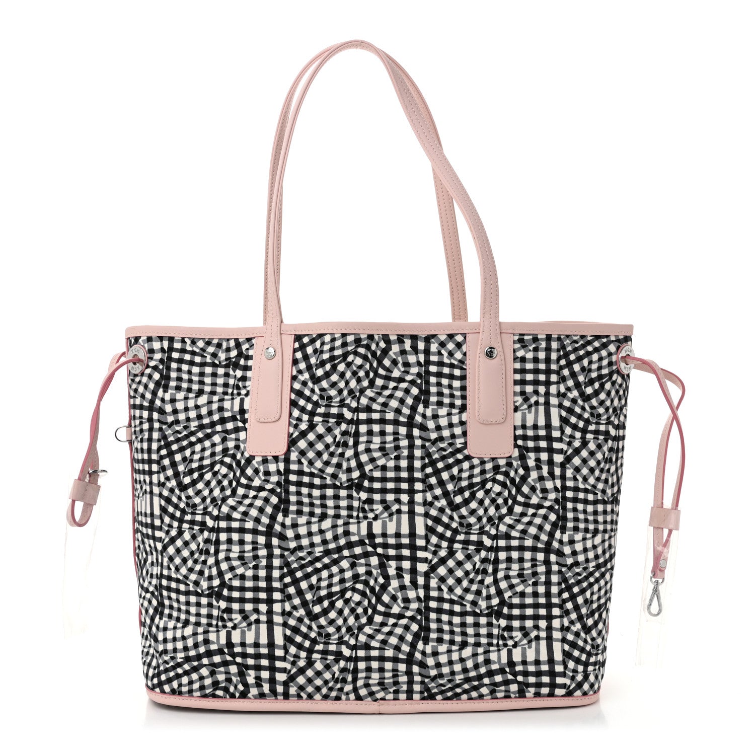 Visetos Medium Liz Reversible Shopper Tote White Soft Pink