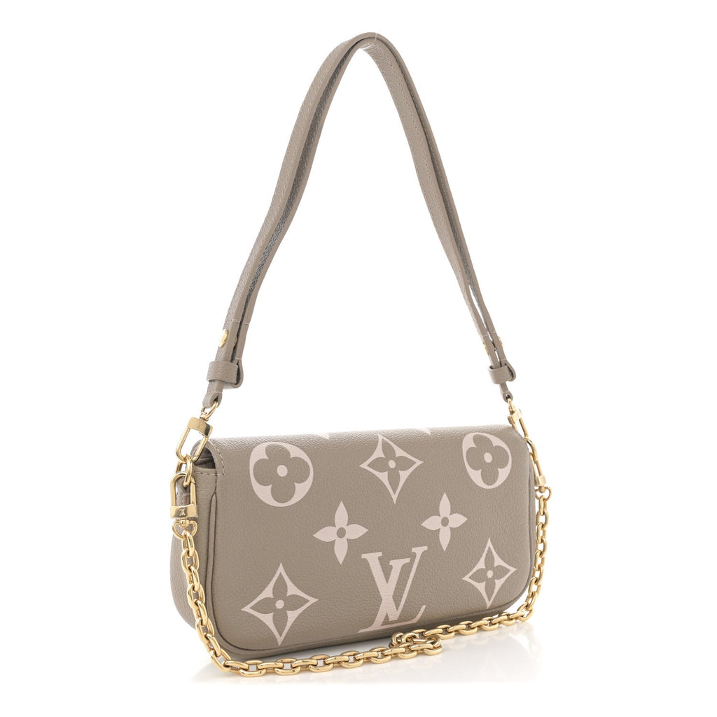 Empreinte Monogram Giant Ivy Wallet On Chain Tourterelle Creme