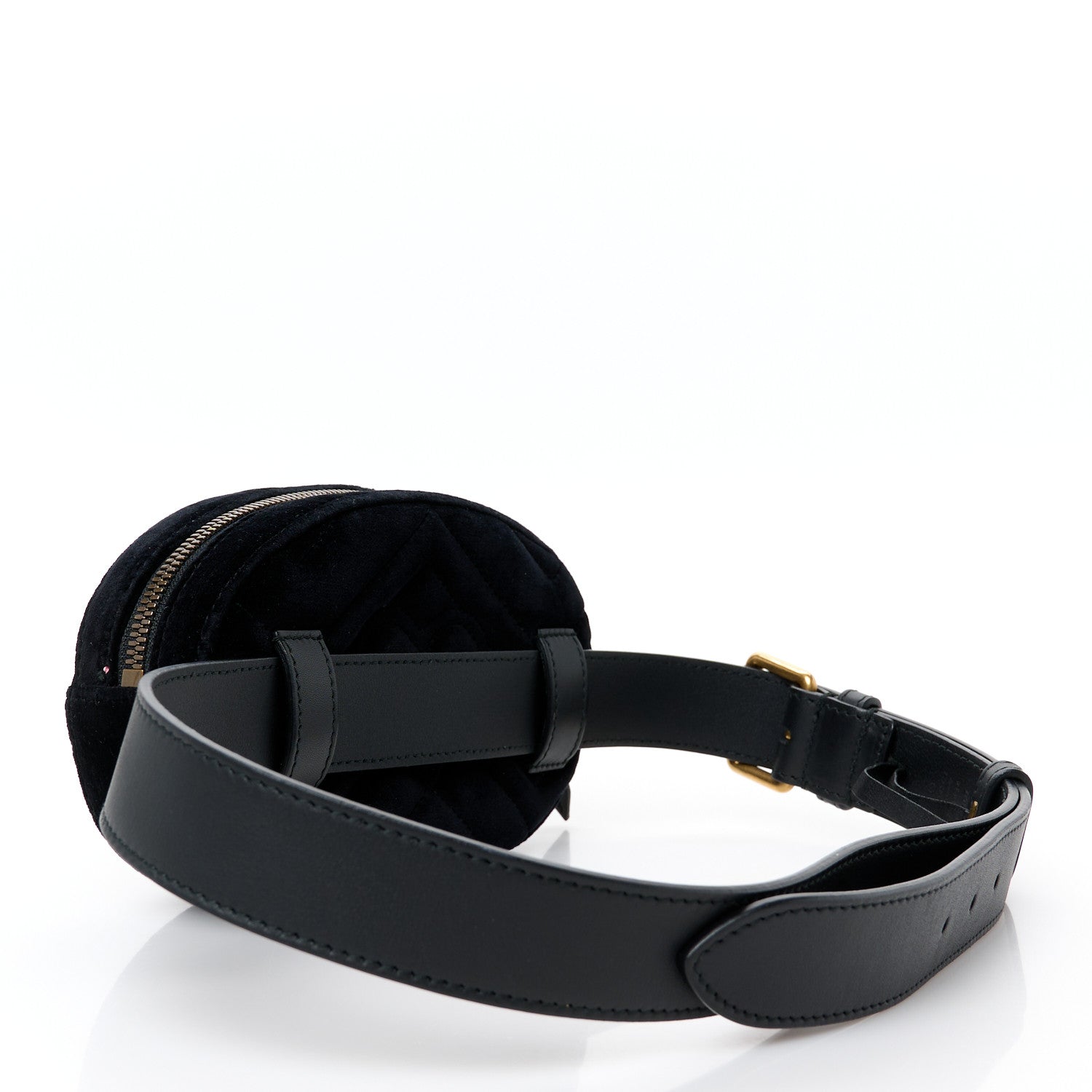Velvet Matelasse GG Marmont Belt Bag 85 34 Black