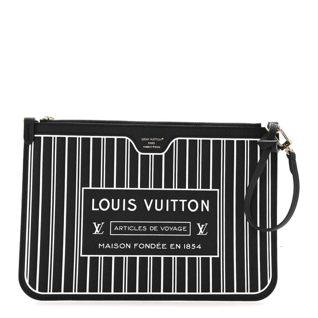Calfskin Neverfull Inside Out MM Pochette Black