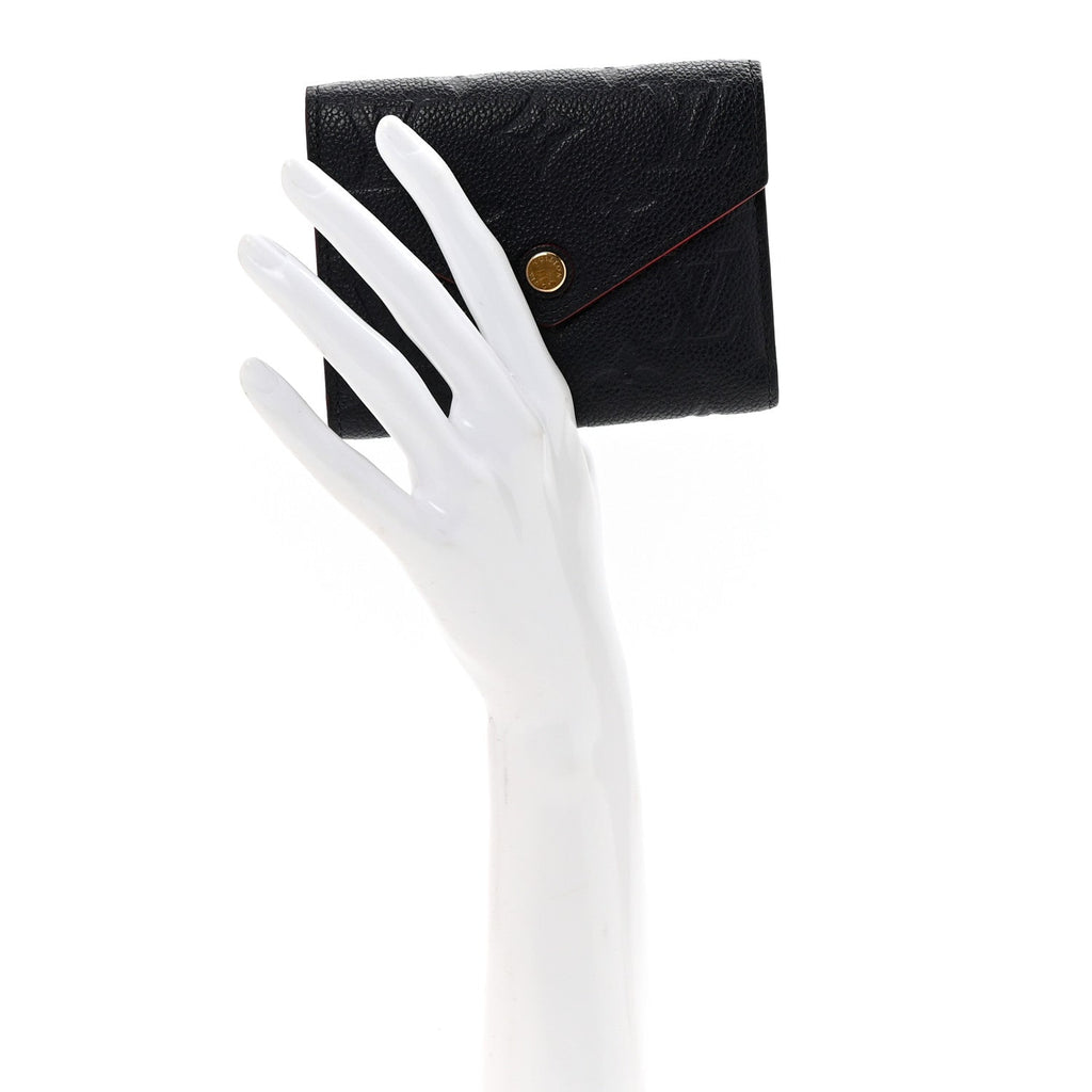 Empreinte Victorine Wallet Marine Rouge