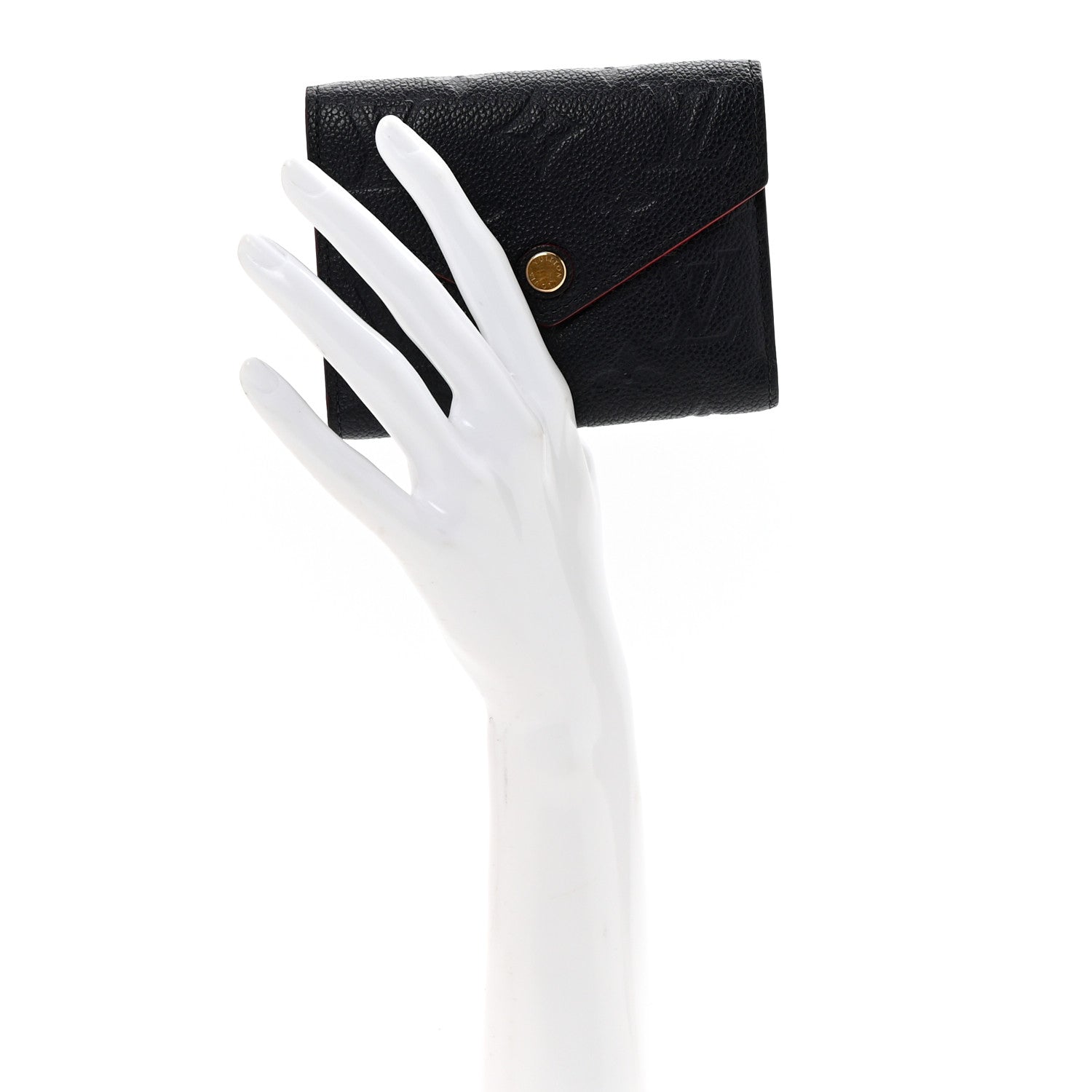 Empreinte Victorine Wallet Marine Rouge