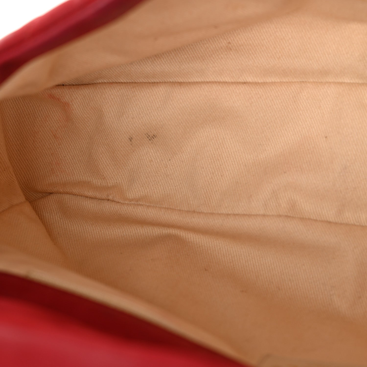 Iridescent Calfskin Large Chic Quilt Flap Red