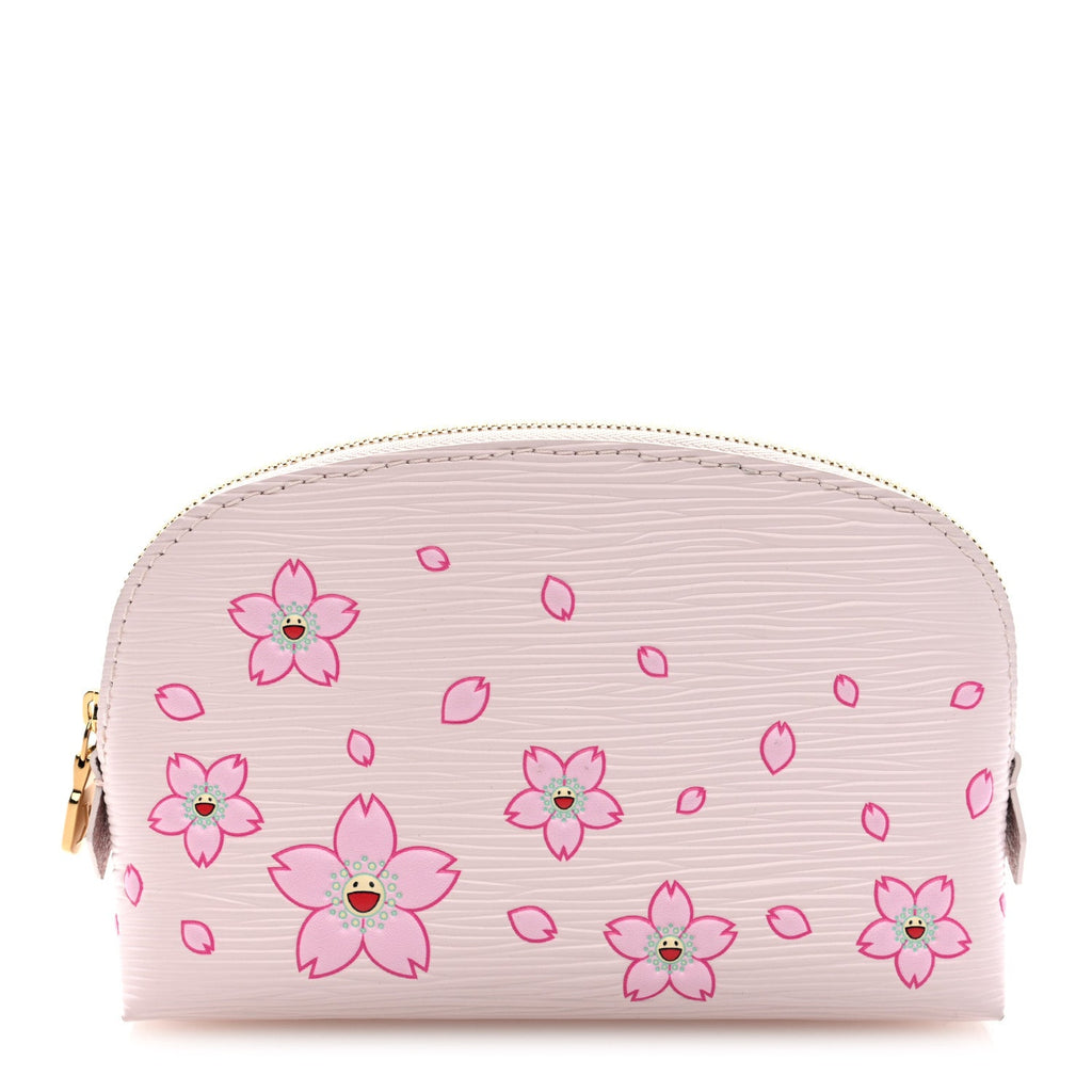 LV X TM Epi Cherry Blossom Cosmetic Pouch Pink